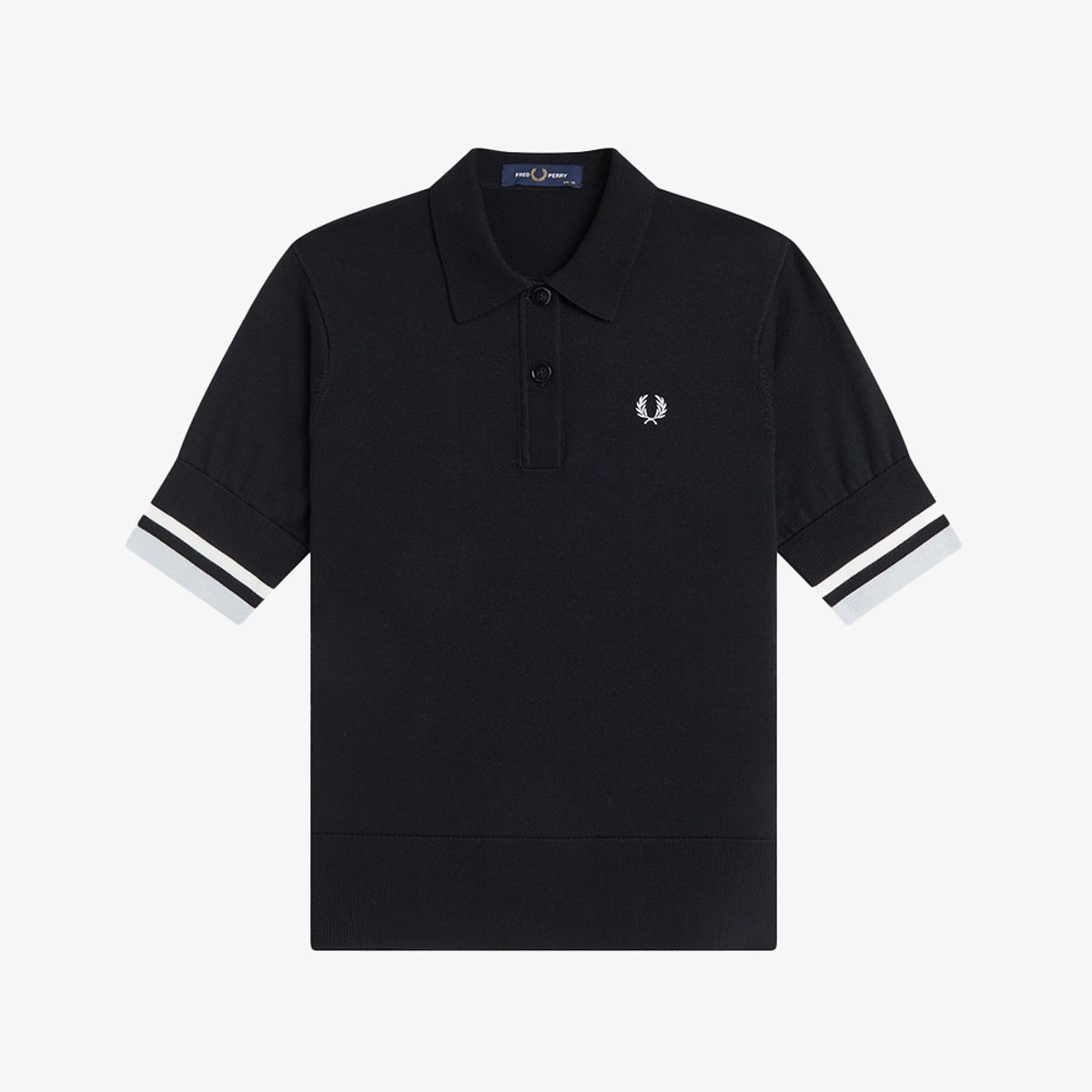 프레드페리(FRED PERRY) [Womens] 볼드 팁드 니트 셔츠 - 블랙 AFPF2612129-102