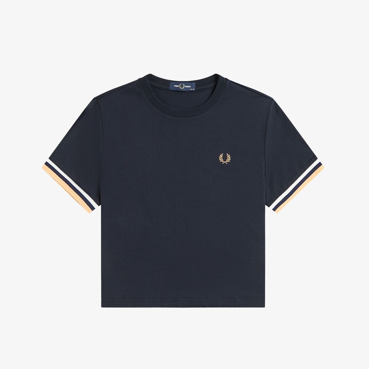 프레드페리(FRED PERRY) [Womens] 볼드 팁드 티셔츠 - 네이비 AFPF2612179-608