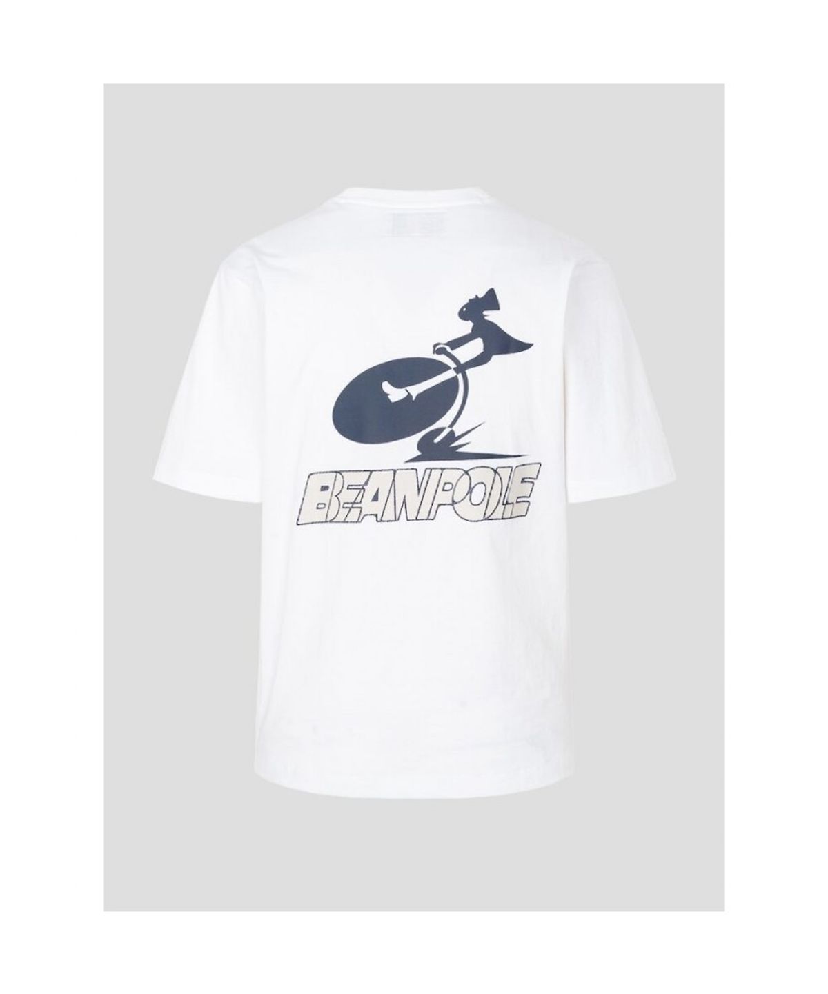 빈폴 멘(BEANPOLE MEN) PAPER PRESS X BEANPOLE 로고 백프린트 티셔츠  화이트