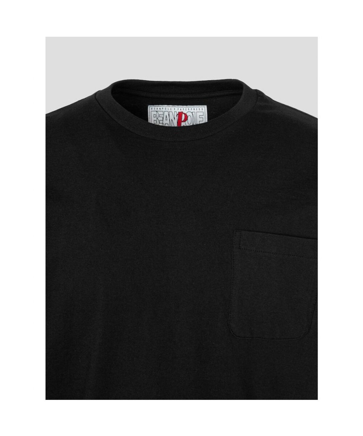 빈폴 멘(BEANPOLE MEN) PAPER PRESS X BEANPOLE 네온사인 백프린트 티셔츠  블랙