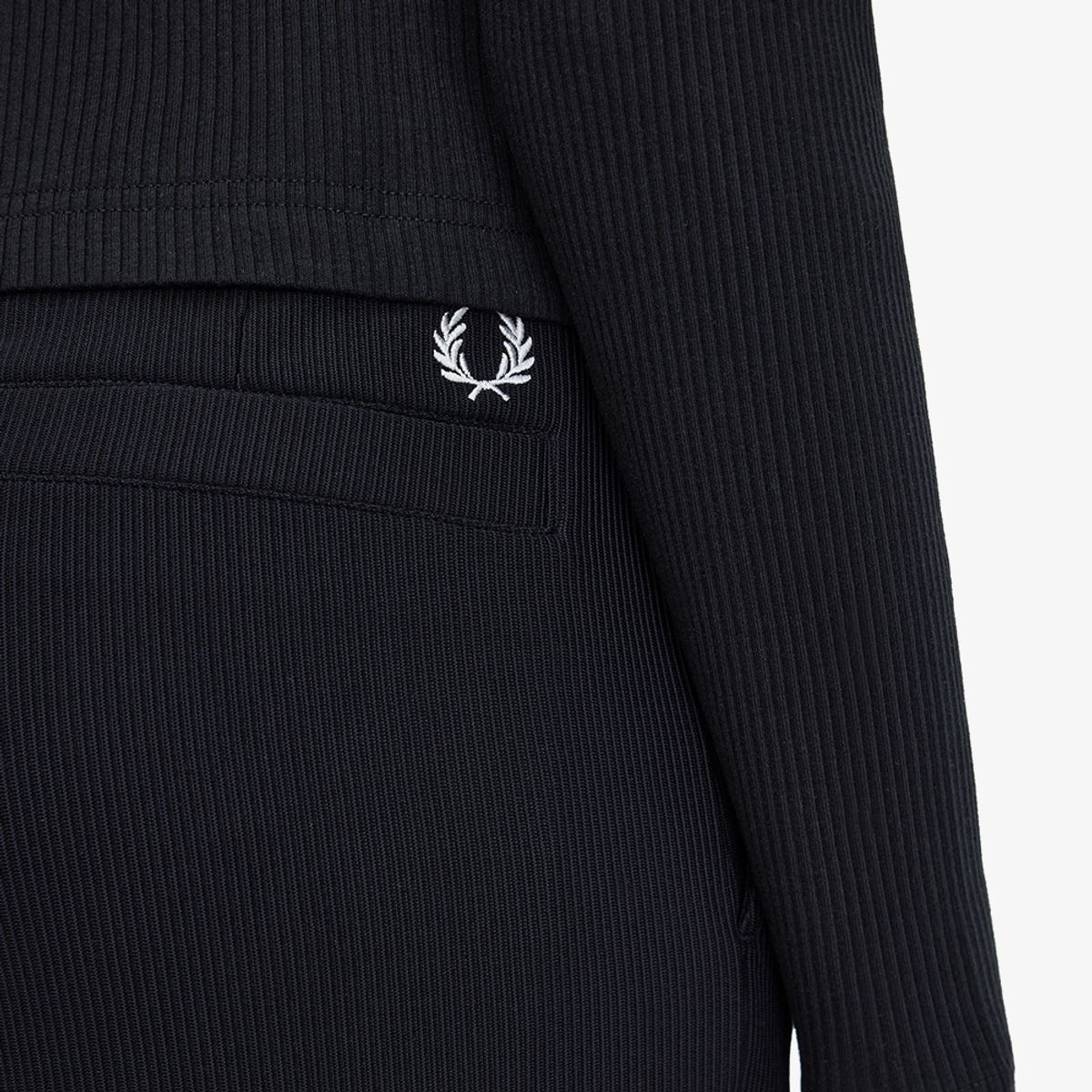 프레드페리(FRED PERRY) [womens] 립 트리코트 트라우저 - 블랙 AFPF2612107-102