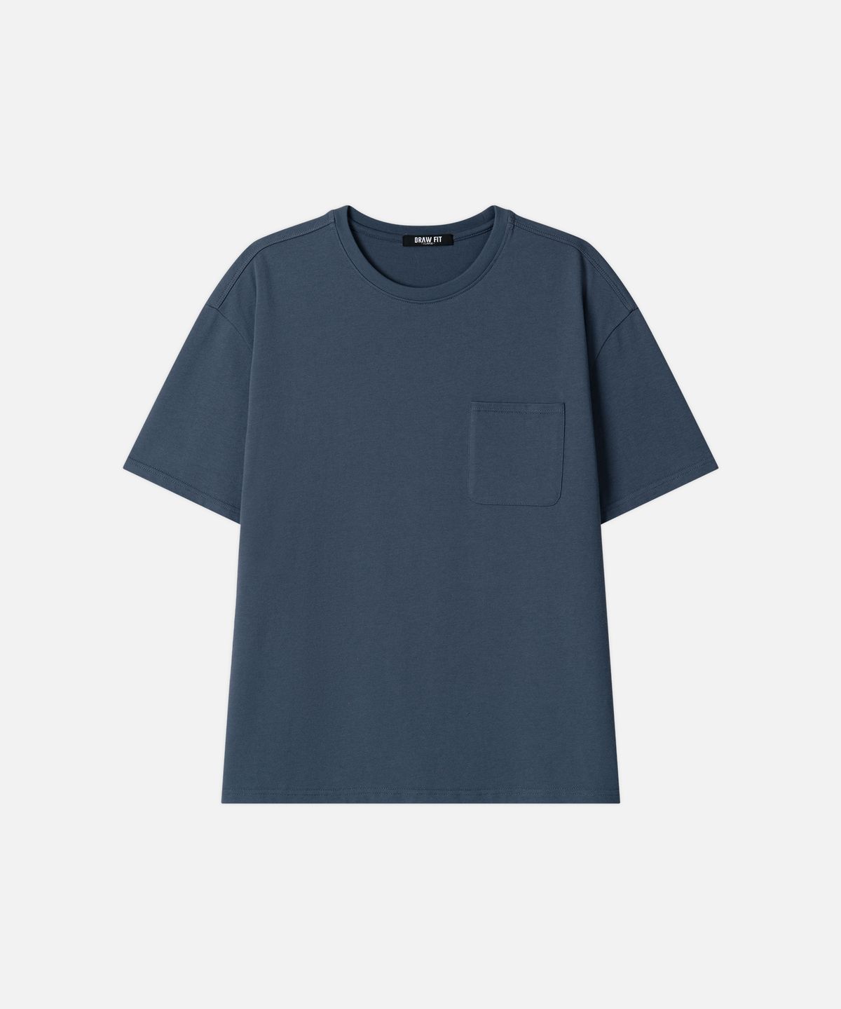 드로우핏(DRAW FIT) 헤일 코튼 포켓 하프 티셔츠 [4color]