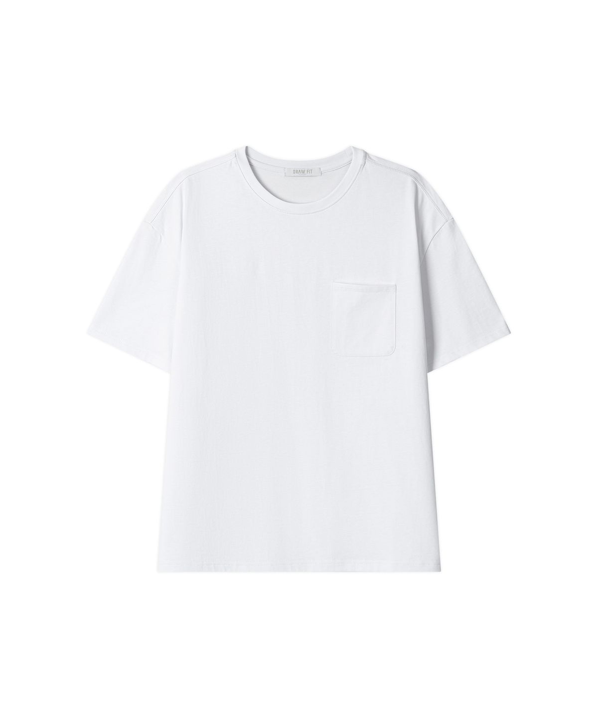 드로우핏(DRAW FIT) 헤일 코튼 포켓 하프 티셔츠 [4color]