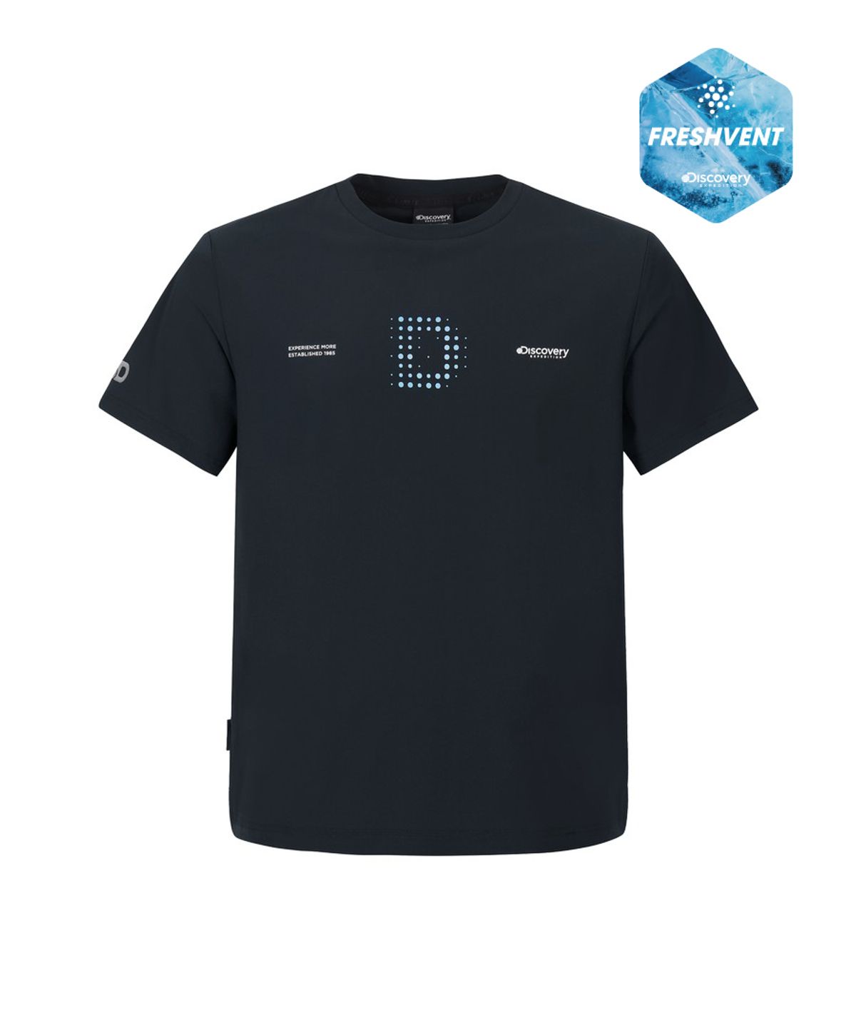 디스커버리 익스페디션(DISCOVERY EXPEDITION) 남성 프레시벤트 트리코트 그래픽 티셔츠 (BLACK)