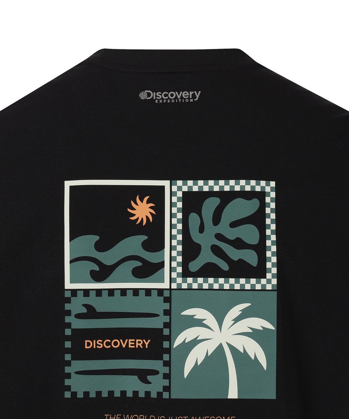 디스커버리 익스페디션(DISCOVERY EXPEDITION) 유니 프레시벤트 리조트 그래픽 반팔티셔츠 (BLACK)