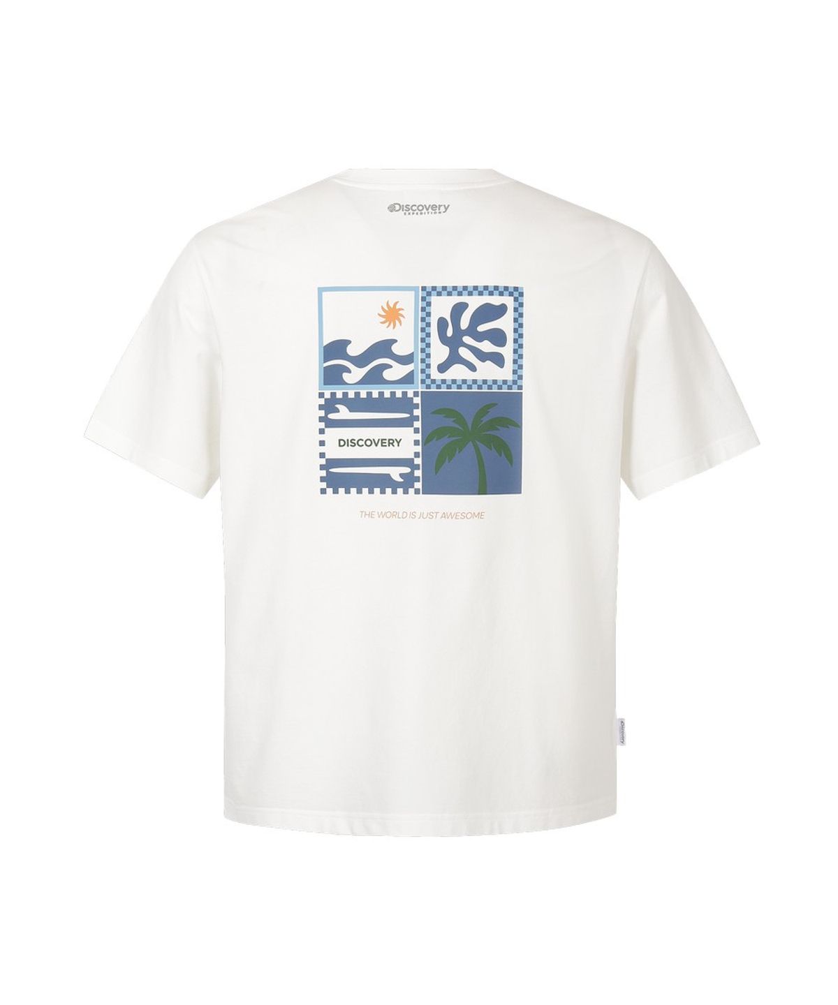 디스커버리 익스페디션(DISCOVERY EXPEDITION) 유니 프레시벤트 리조트 그래픽 반팔티셔츠 (WHITE)