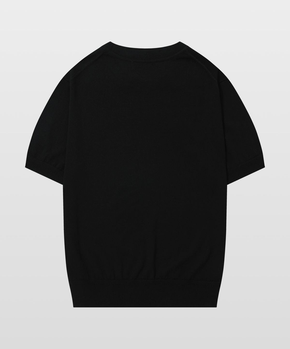 매너그램(MANNERGRAM) [제냐 이태리 수입원사] Zegna YARN 라운드니트 블랙_제냐 썸머울100