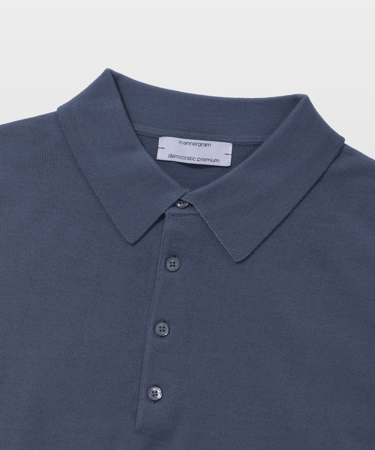 매너그램(MANNERGRAM) [제냐 이태리 수입원사] Zegna YARN 라운드니트 라이트블루_제냐 썸머울100