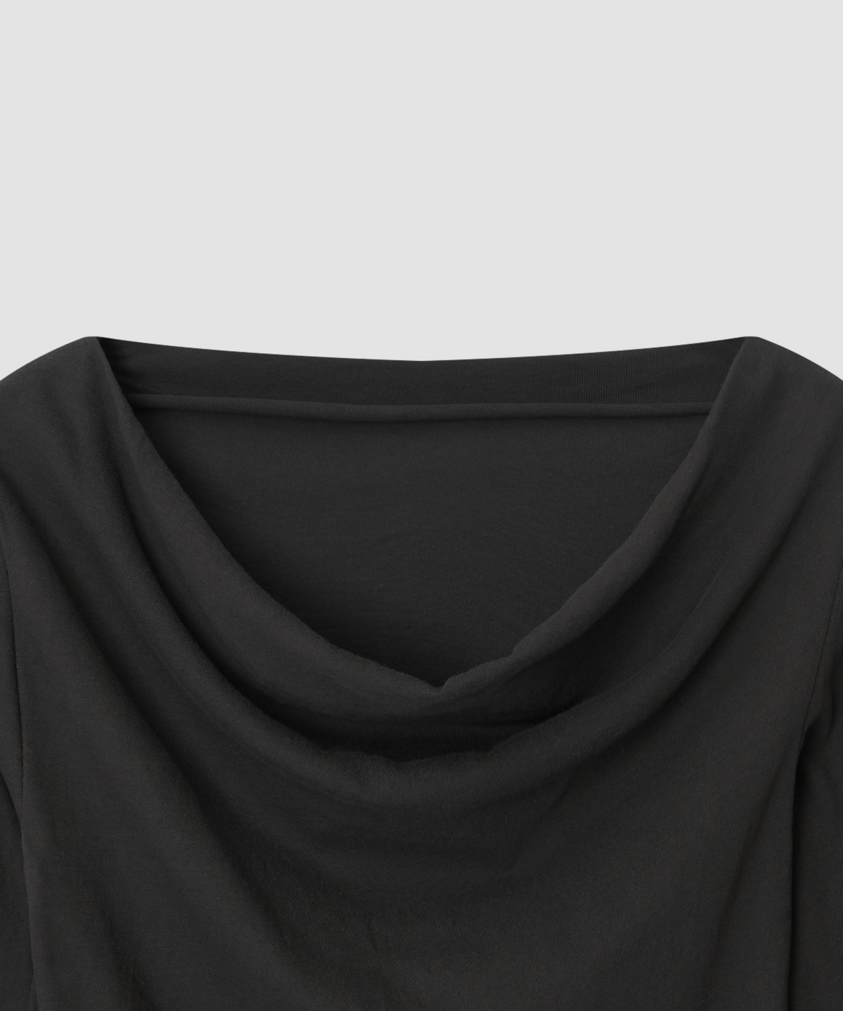 더 릴(THE LILLE) Flow Cotton Drape T_Charcoal
