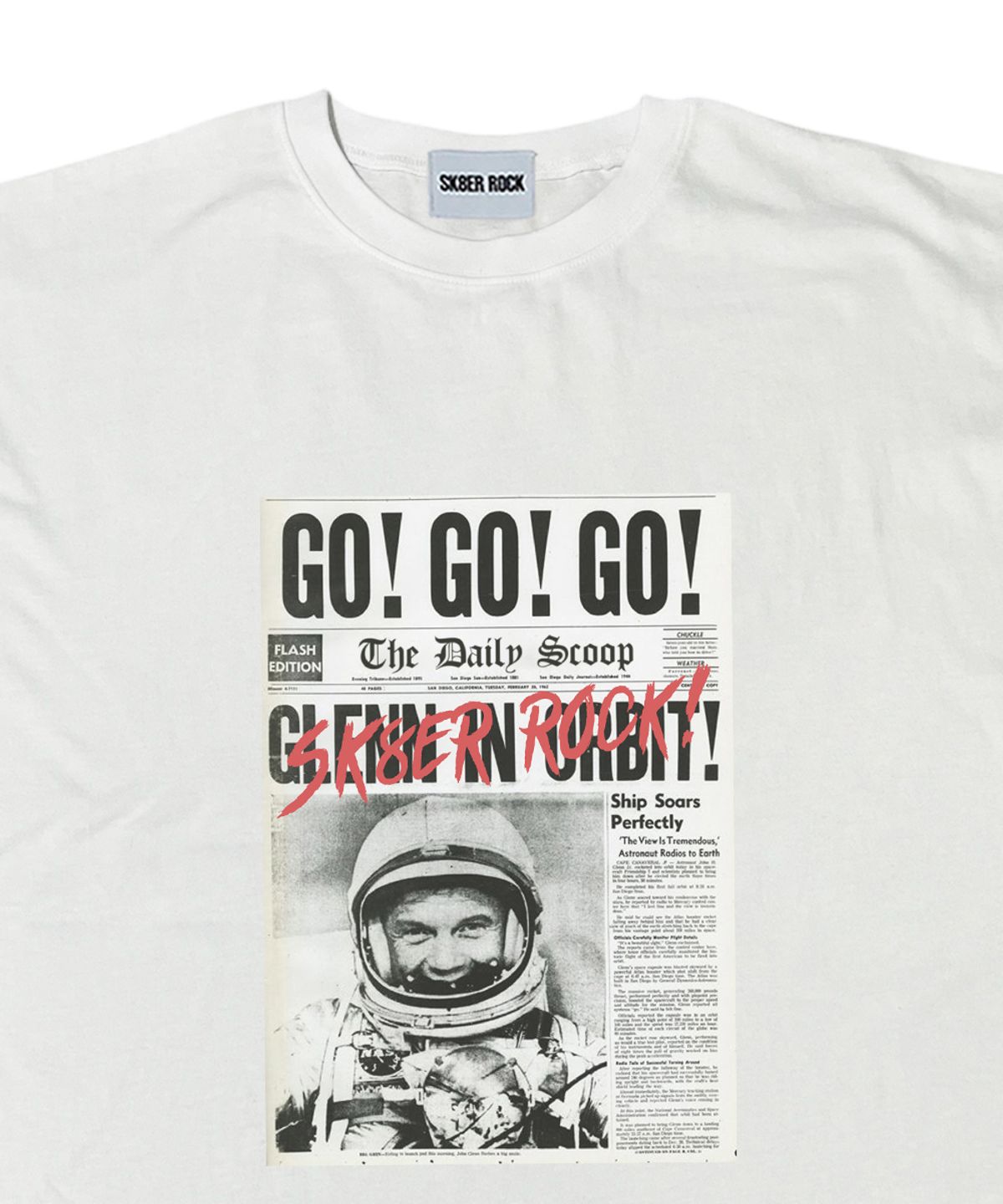 스케이터락(SK8ER ROCK) Cosmic Headline Sleeveless ((white))