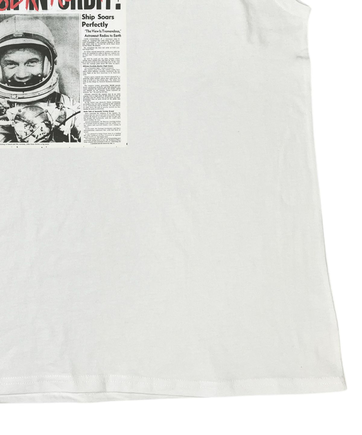 스케이터락(SK8ER ROCK) Cosmic Headline Sleeveless ((white))