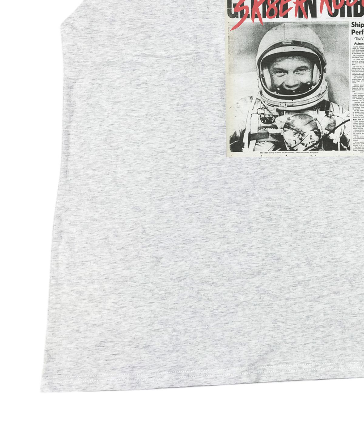 스케이터락(SK8ER ROCK) Cosmic Headline Sleeveless ((white melange))