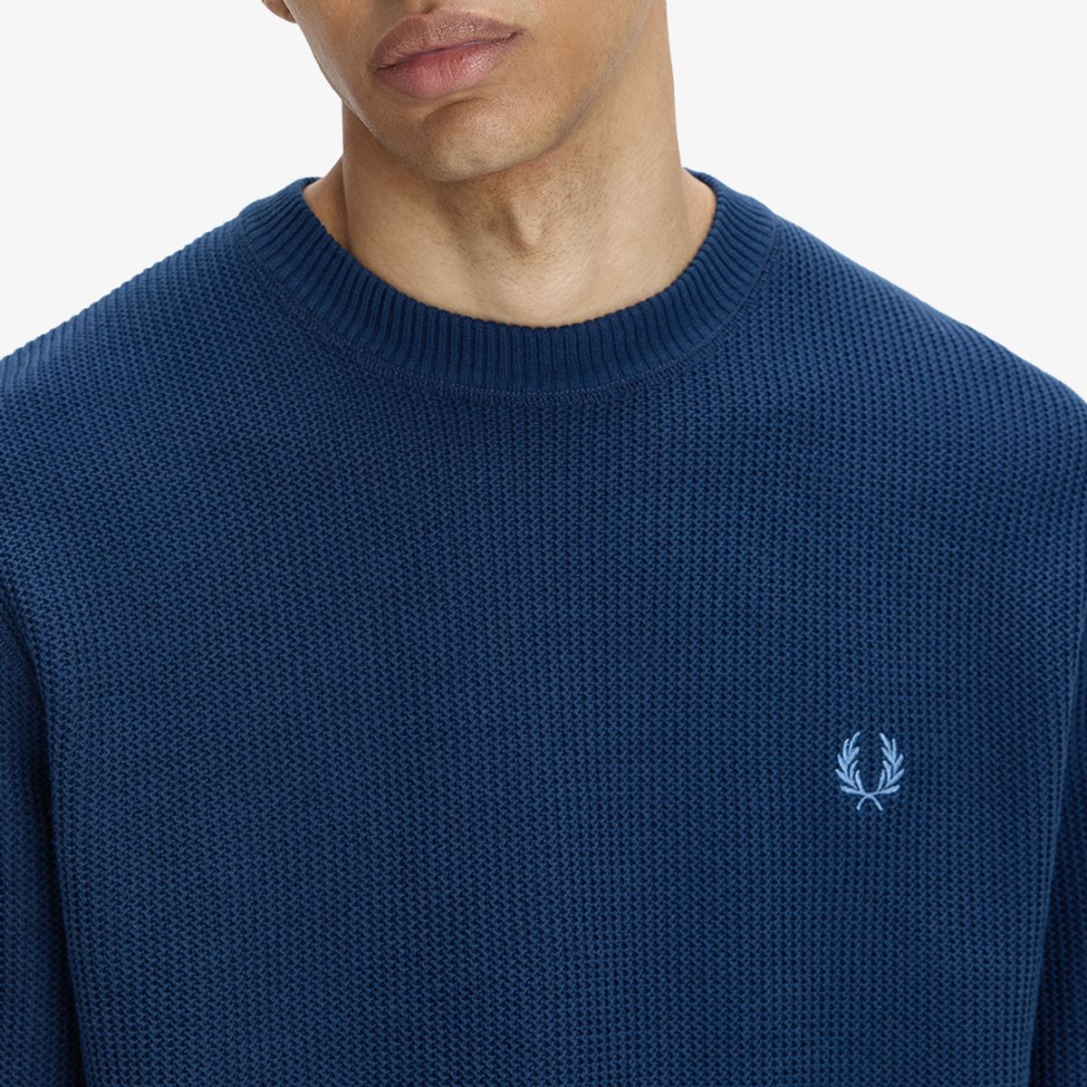 프레드페리(FRED PERRY) [Sport] 텍스쳐드 니트 - 테니스 블루 AFPM2612318-X86