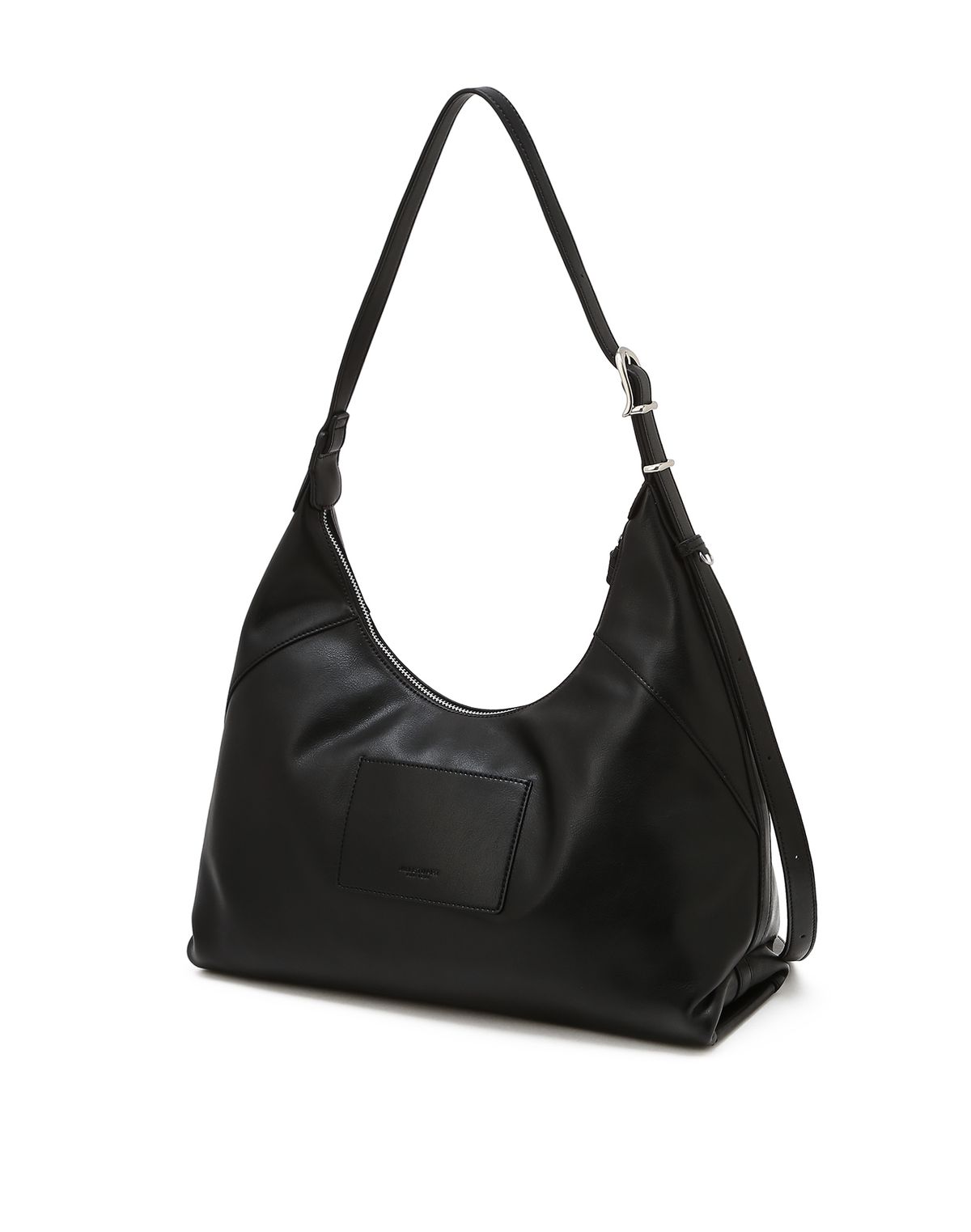 질스튜어트액세서리(JILLSTUART ACC) [LUNE] 룬 푸쉬락 장식 가죽 숄더 L 블랙