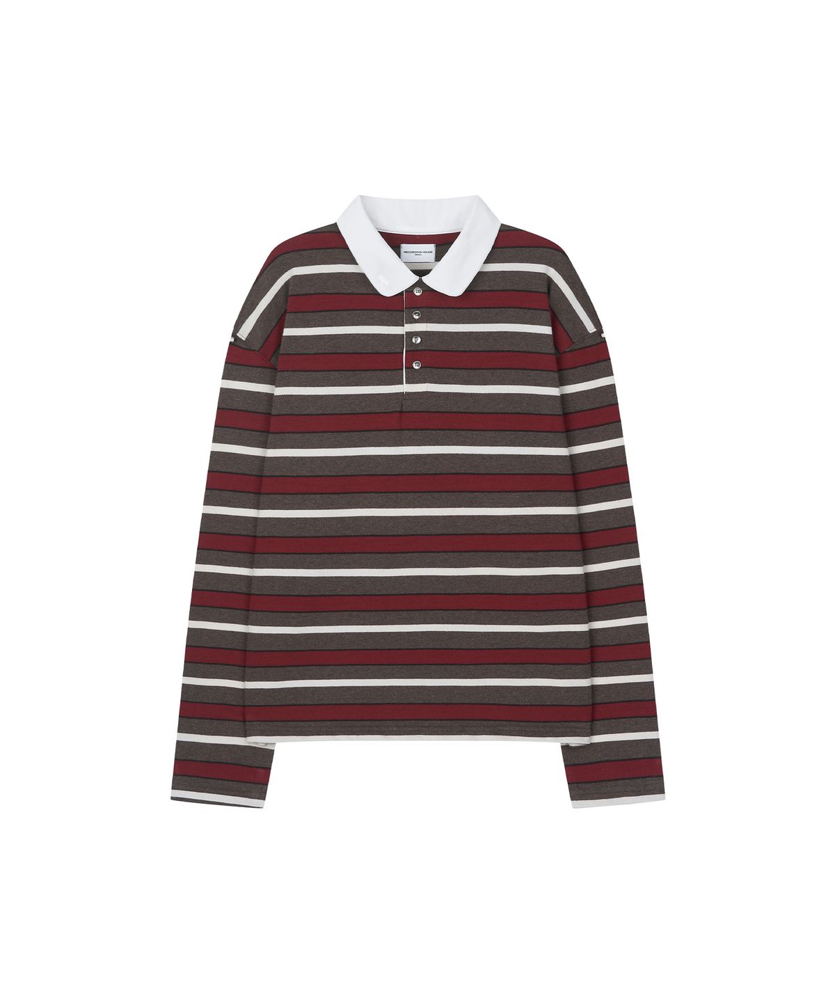 레코딩하우스(RECORDINGHOUSE) REC RUGBY SHIRT [BRICK]