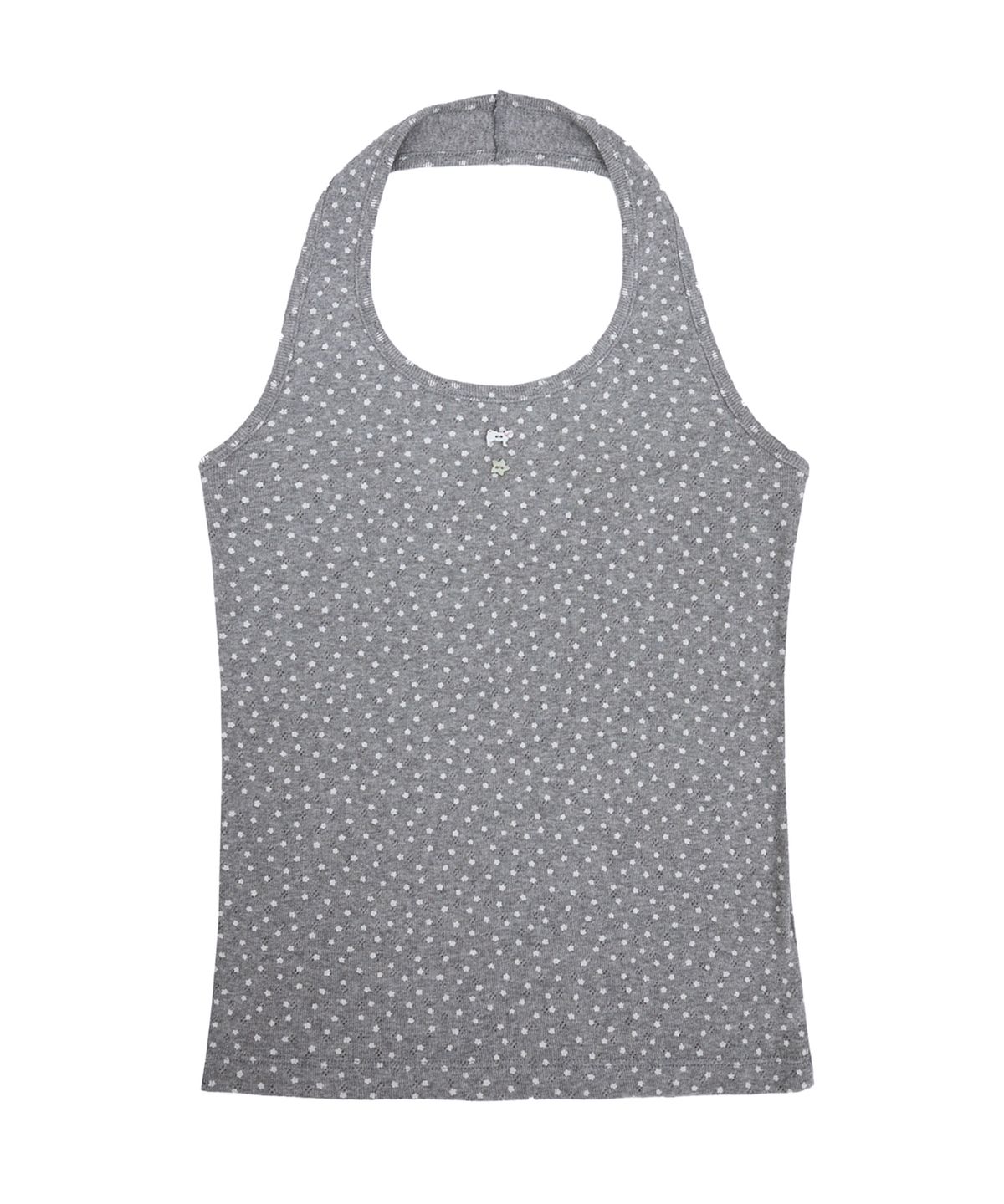 시월107(SIWL107) KAWAII Halter Sleeveless (Melange Grey)