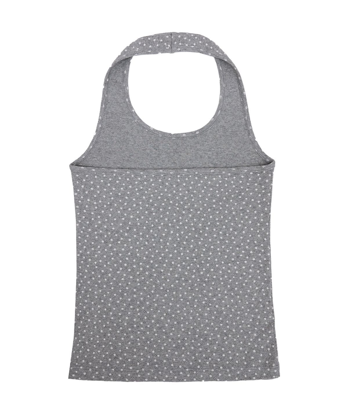 시월107(SIWL107) KAWAII Halter Sleeveless (Melange Grey)