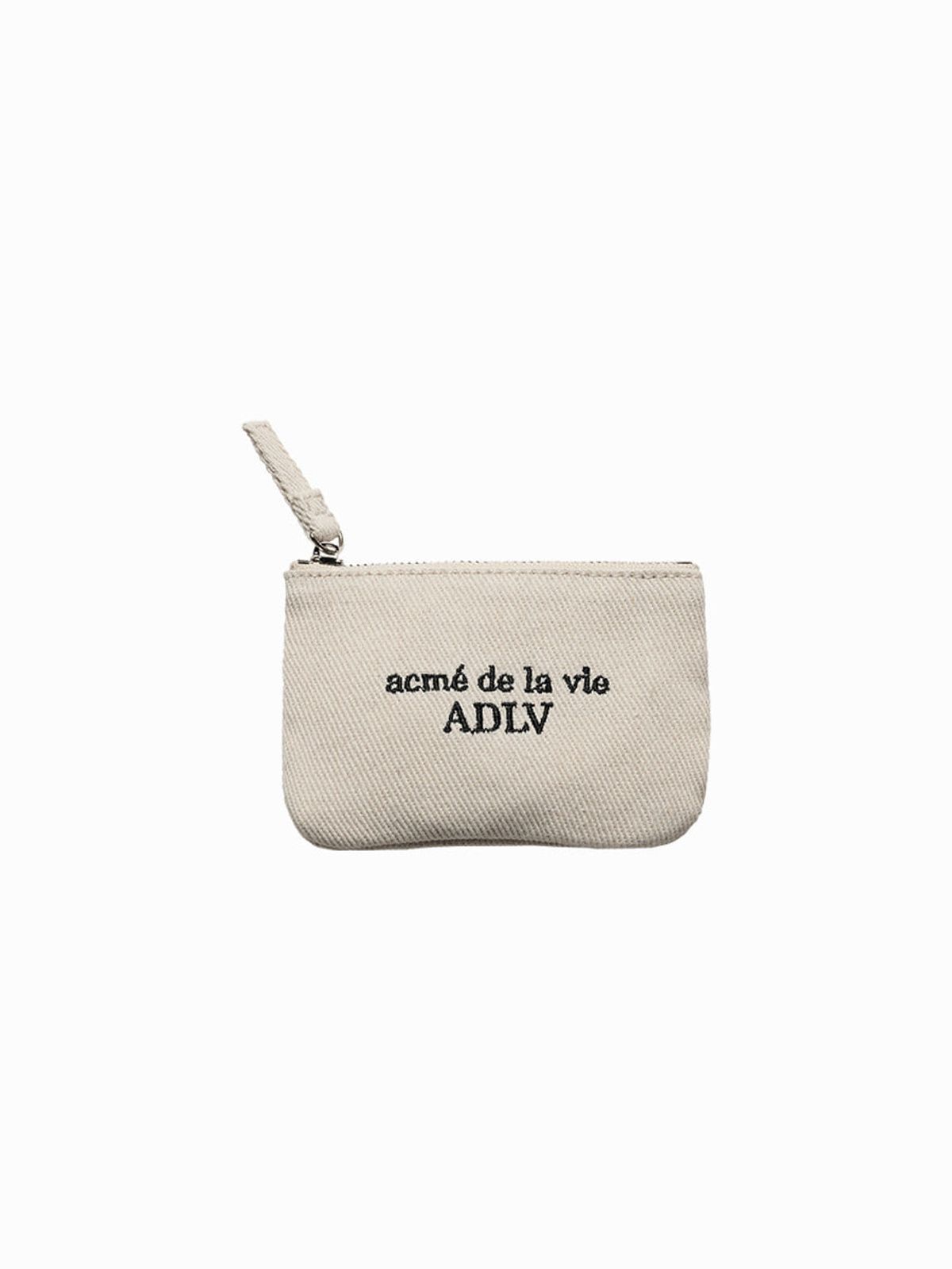 아크메드라비(ACME DE LA VIE) FABRIC LOGO EMBROIDERY WALLET
