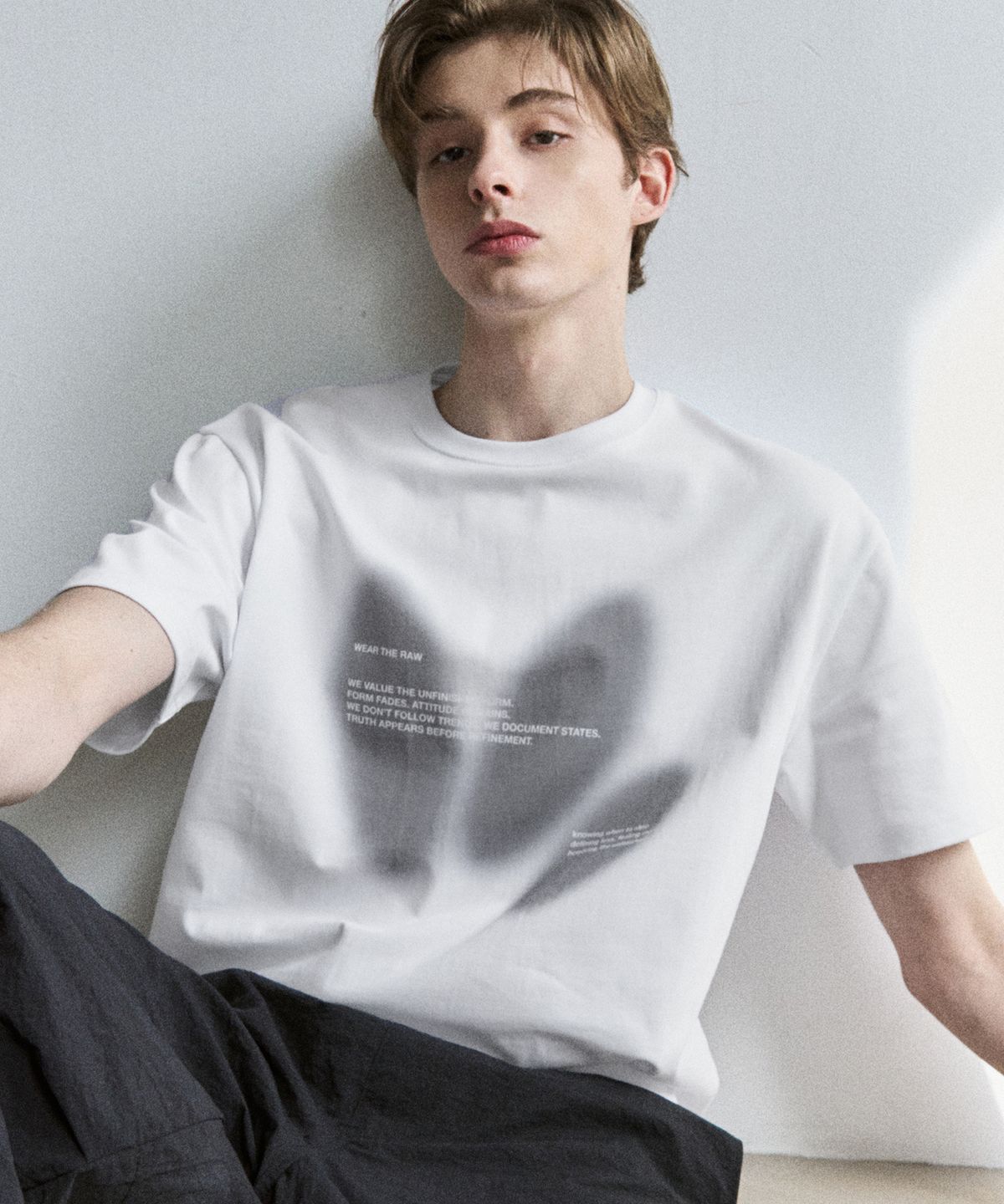 드로우핏(DRAW FIT) 웨어 더 로우 하프 티셔츠 [WHITE]