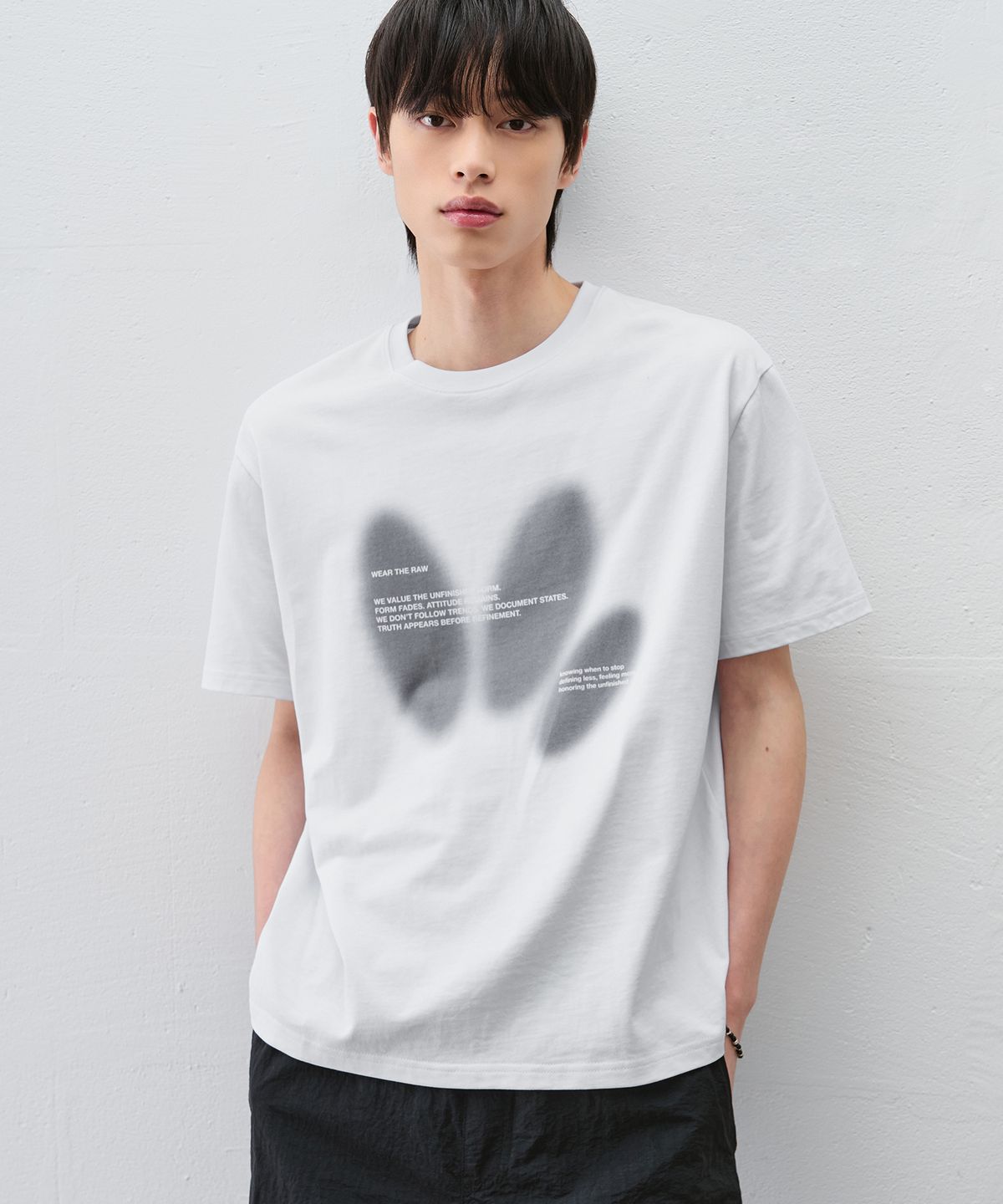 드로우핏(DRAW FIT) 웨어 더 로우 하프 티셔츠 [WHITE]
