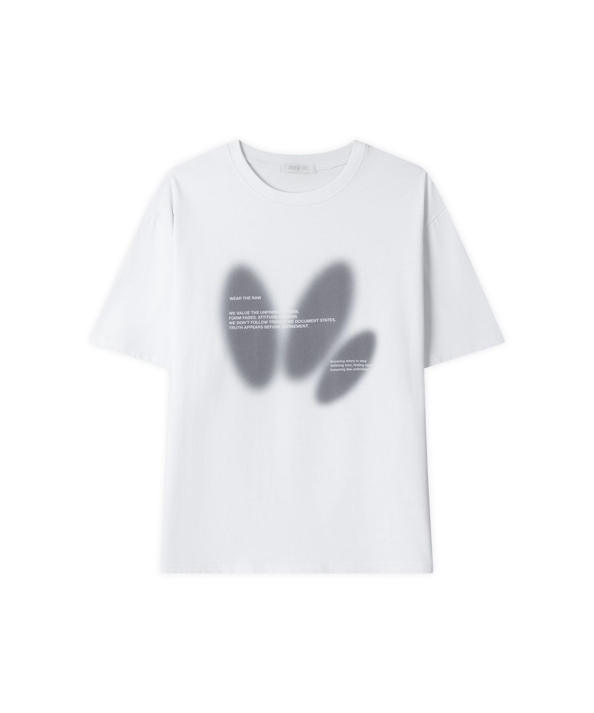 드로우핏(DRAW FIT) 웨어 더 로우 하프 티셔츠 [WHITE]