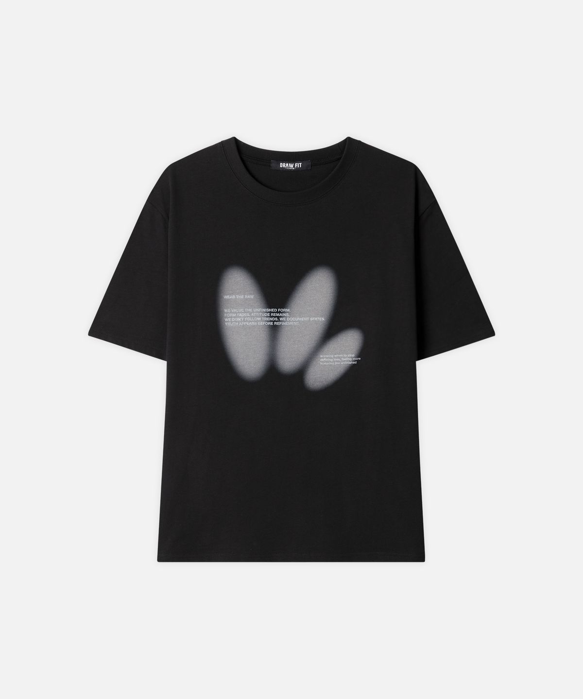드로우핏(DRAW FIT) 웨어 더 로우 하프 티셔츠 [BLACK]