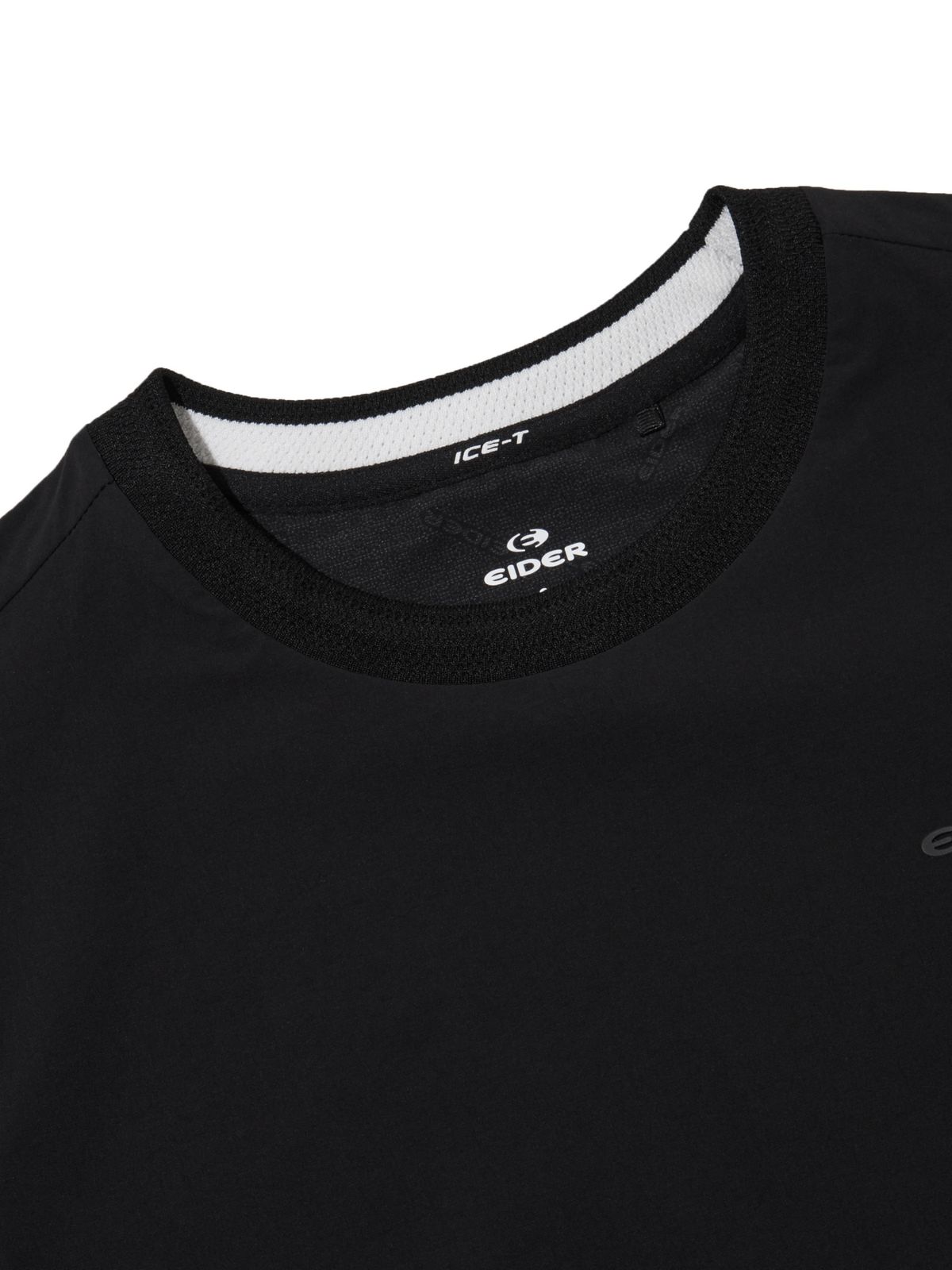 아이더(EIDER) ON THE ROCK (온더락) 여성 하이브리드 반팔 라운드 티셔츠_Black