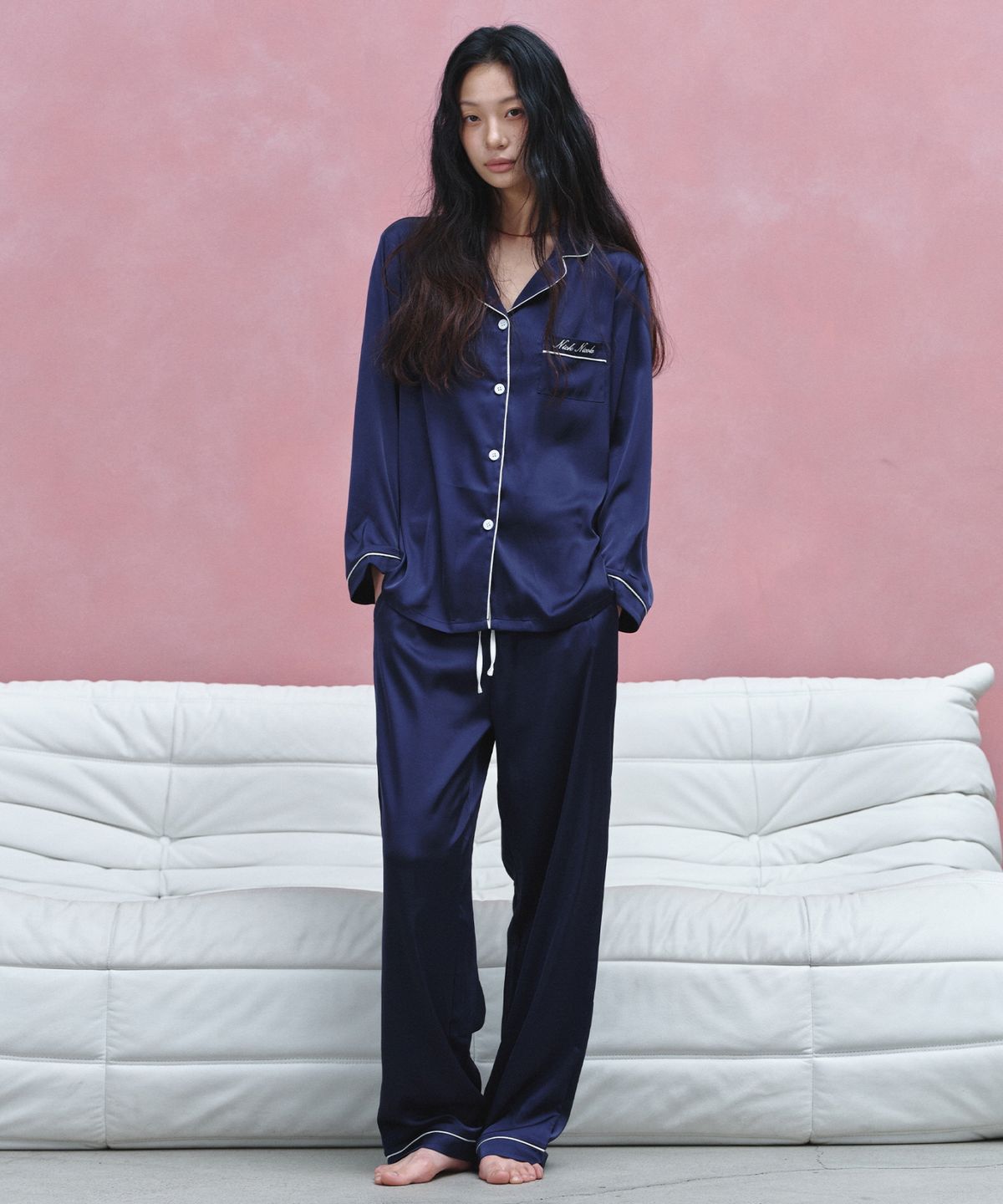 닉앤니콜(NICK&NICOLE) NICK NICOLE SILK PAJAMA SET_5 COLOR