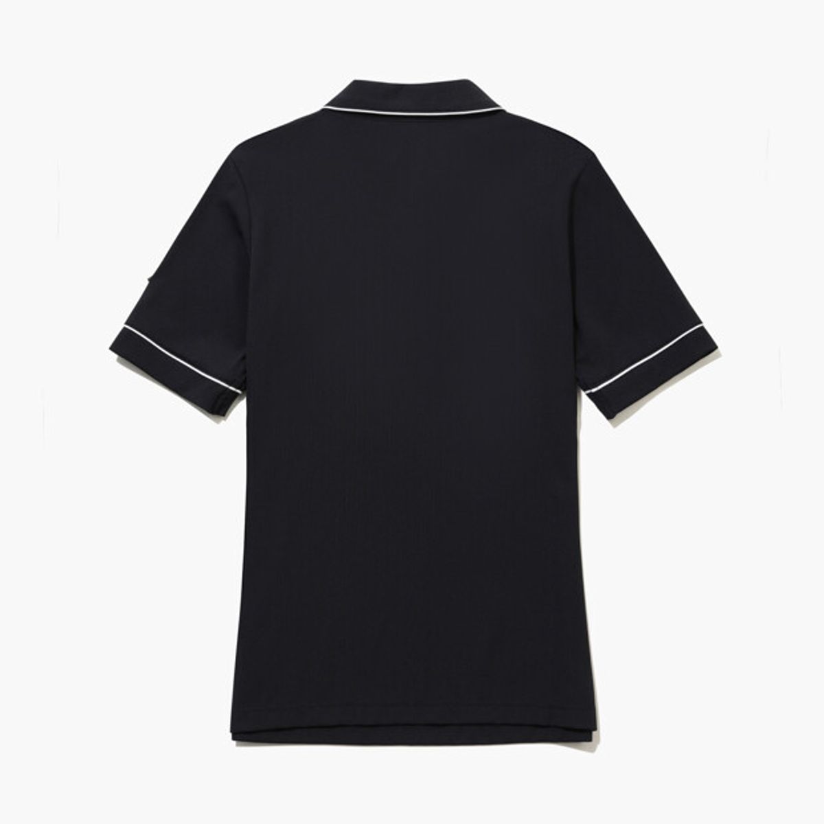 르꼬끄 골프(LECOQ GOLF) [COQ TAP] 여성 골지 카라 반팔 티셔츠 _BLCK GR122LTS31