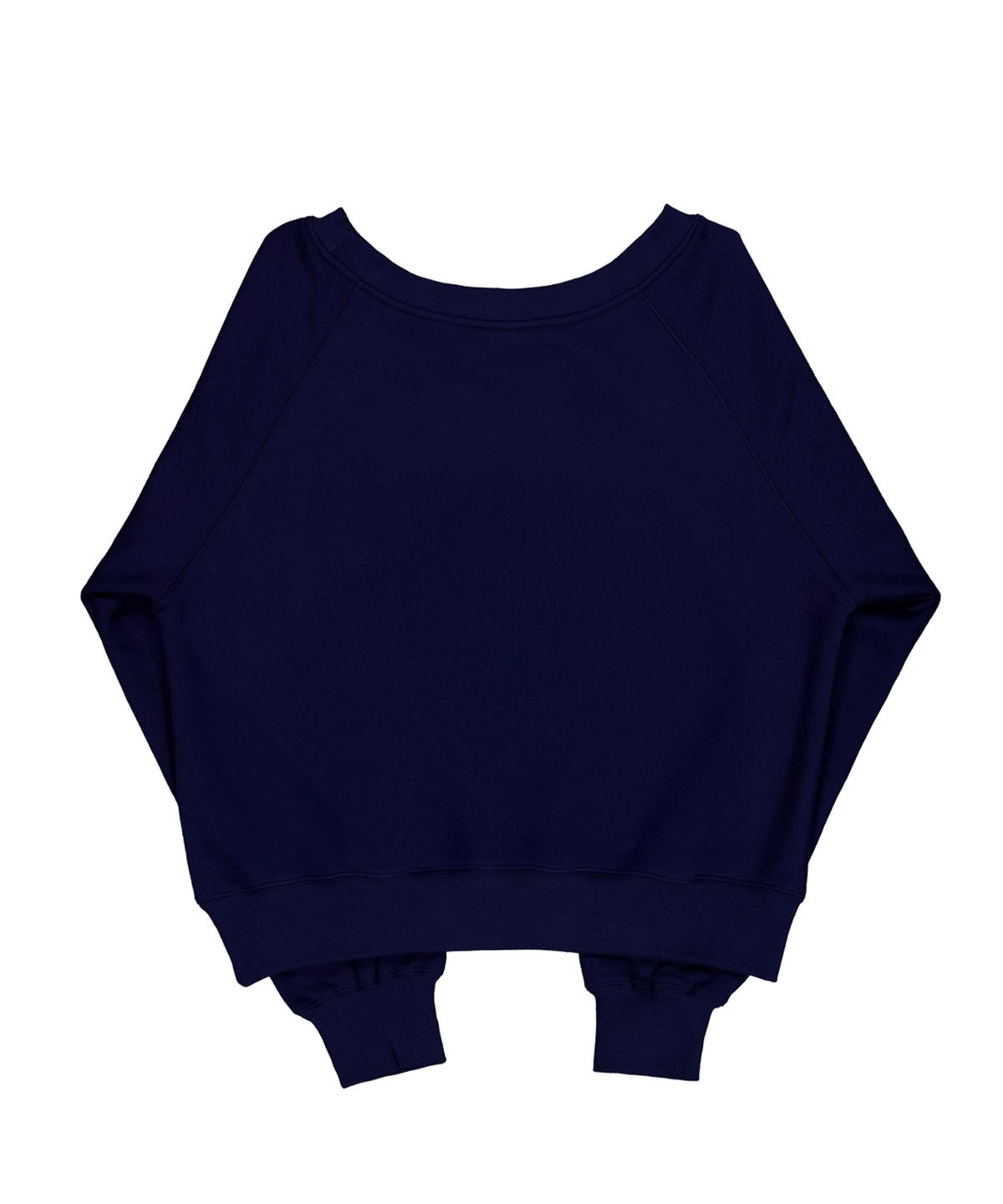 시월107(SIWEOL107) U-Neck Crochet Sweatshirt (Navy)