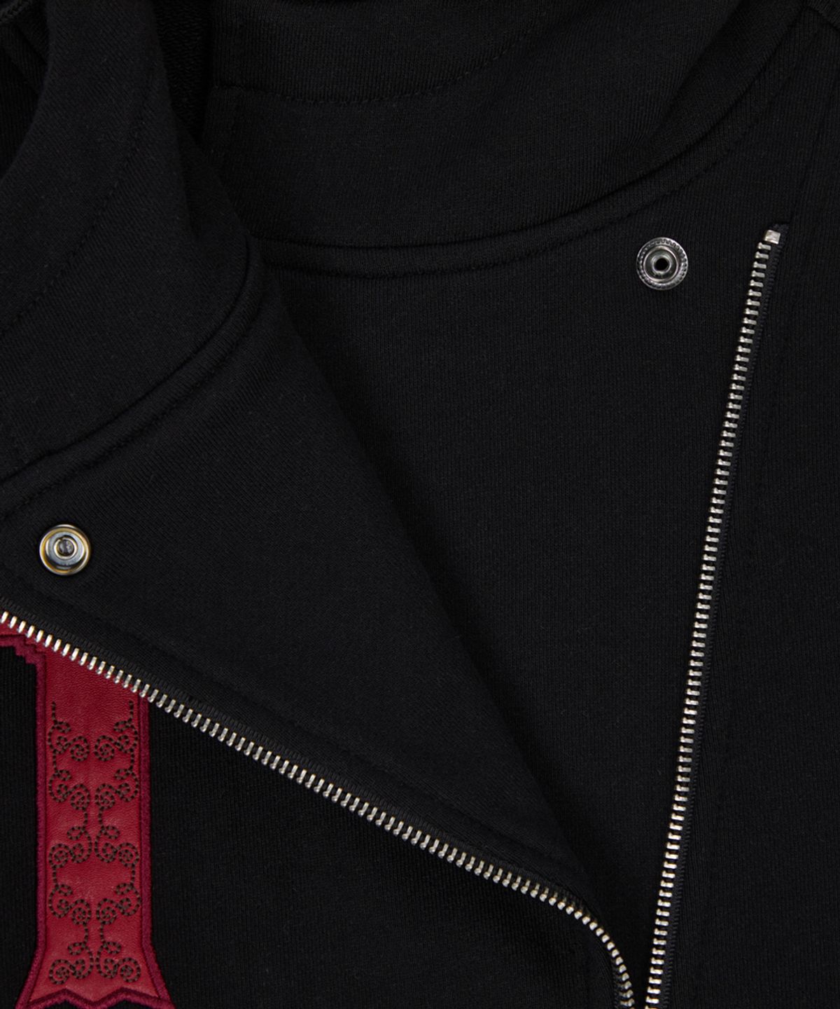 러브이즈트루(LUVISTRUE) GT OVER FIT UNBALANCE HOOD ZIP UP(BLACK)