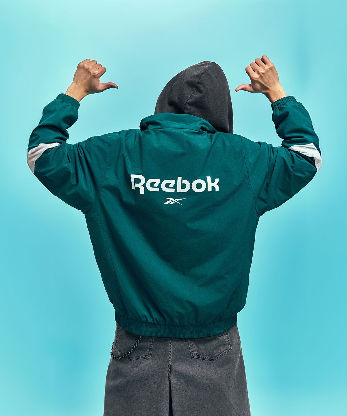 리복(REEBOK) 레전드 윈드 브레이커 - 그린