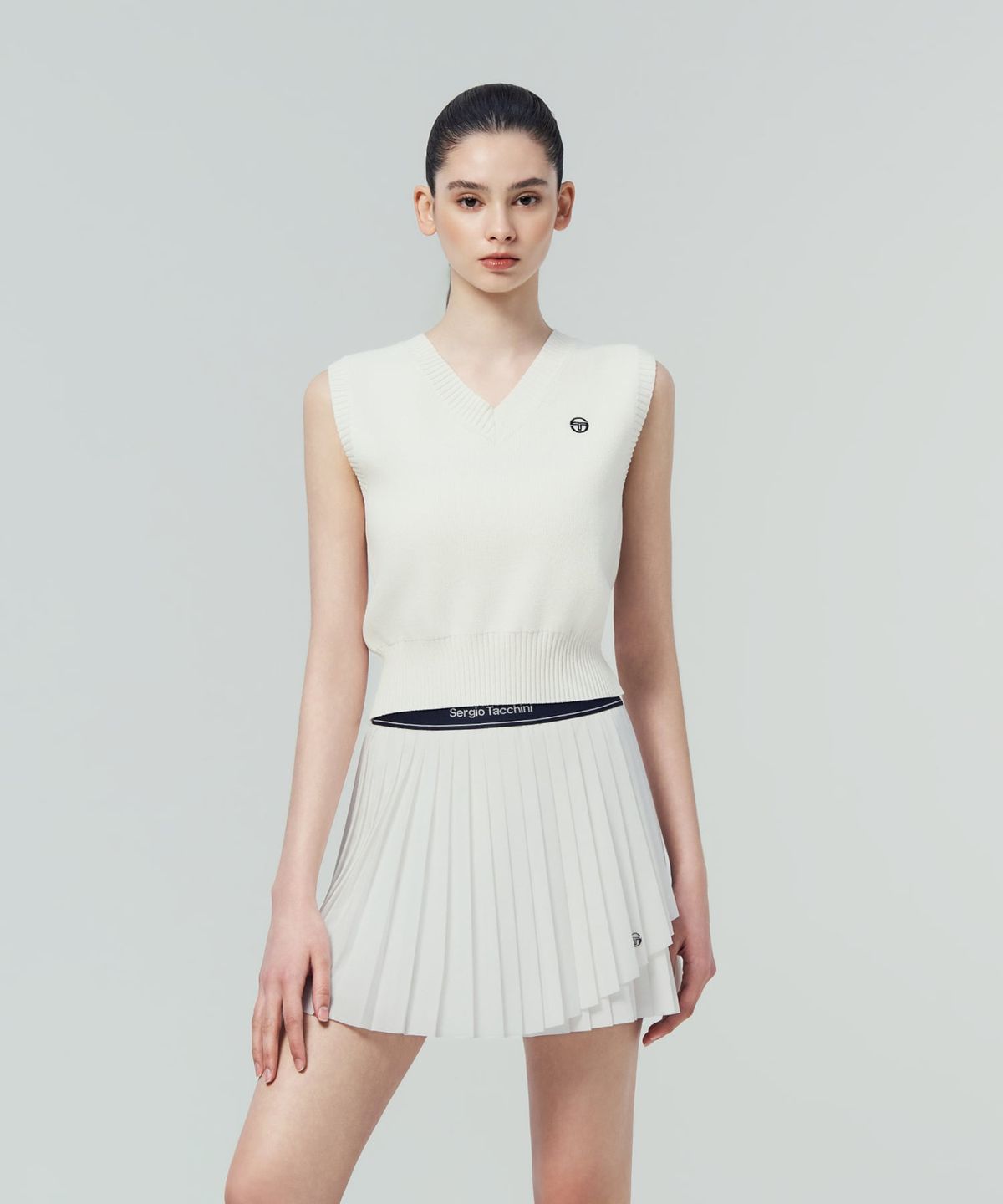 세르지오 타키니(SERGIO TACCHINI) W 스웨터 베스트 (White)