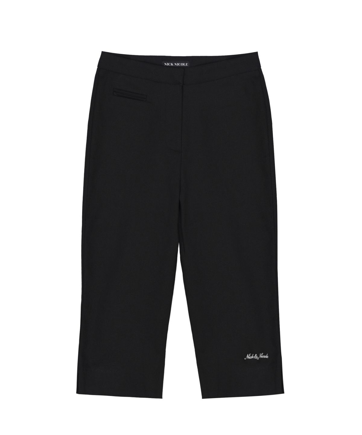 닉앤니콜(NICK&NICOLE) CAPRI SLIT PANTS_BLACK
