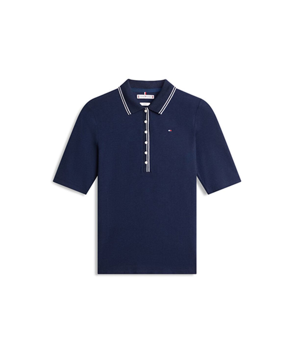 타미힐피거(TOMMY HILFIGER) 슬림 티핑 폴로 셔츠