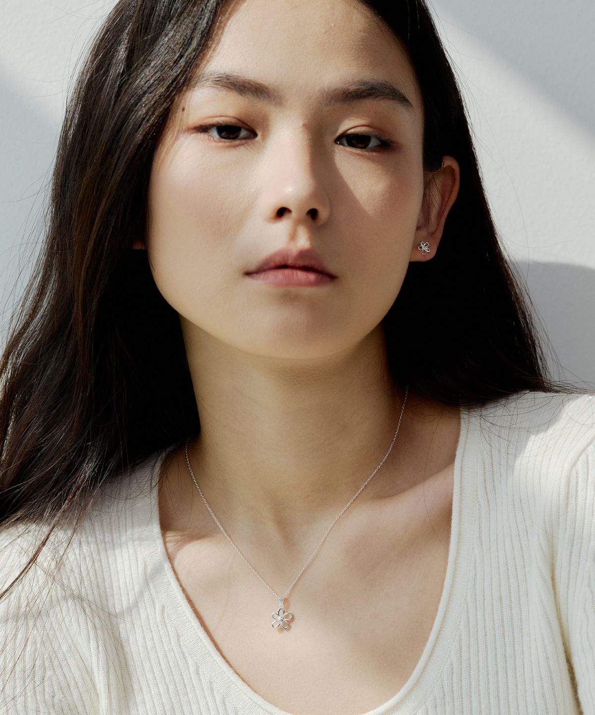 실버태그(SILVERTAG) SIE-26SS1 925 실버 트윈 볼 보타닉 귀걸이