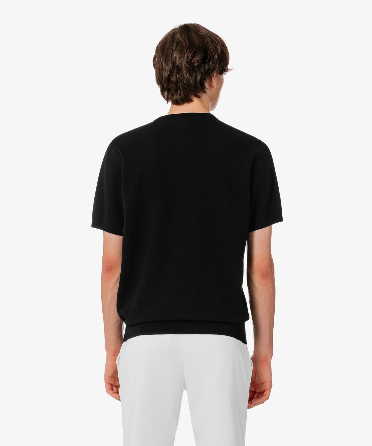 라코스테(LACOSTE) 남성 솔리드 반팔 크루넥 풀오버 AH324E-56G 031