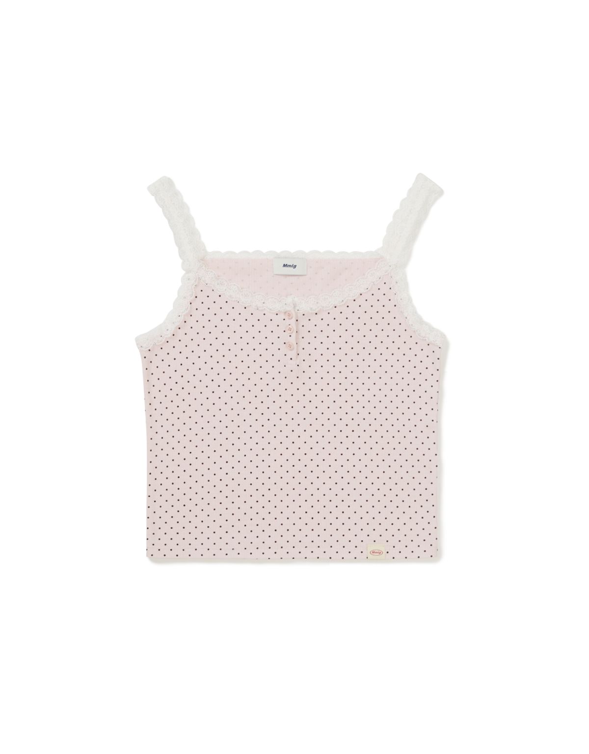 엠엠엘지(MMLG) MILK DOT LACE SLEEVELESS (LIGHT PINK)