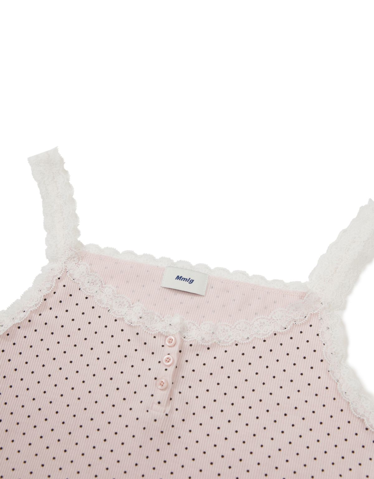 엠엠엘지(MMLG) MILK DOT LACE SLEEVELESS (LIGHT PINK)