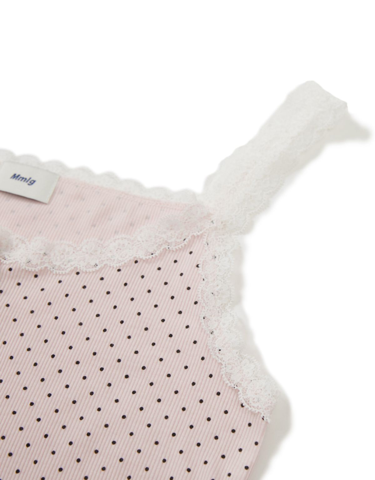 엠엠엘지(MMLG) MILK DOT LACE SLEEVELESS (LIGHT PINK)