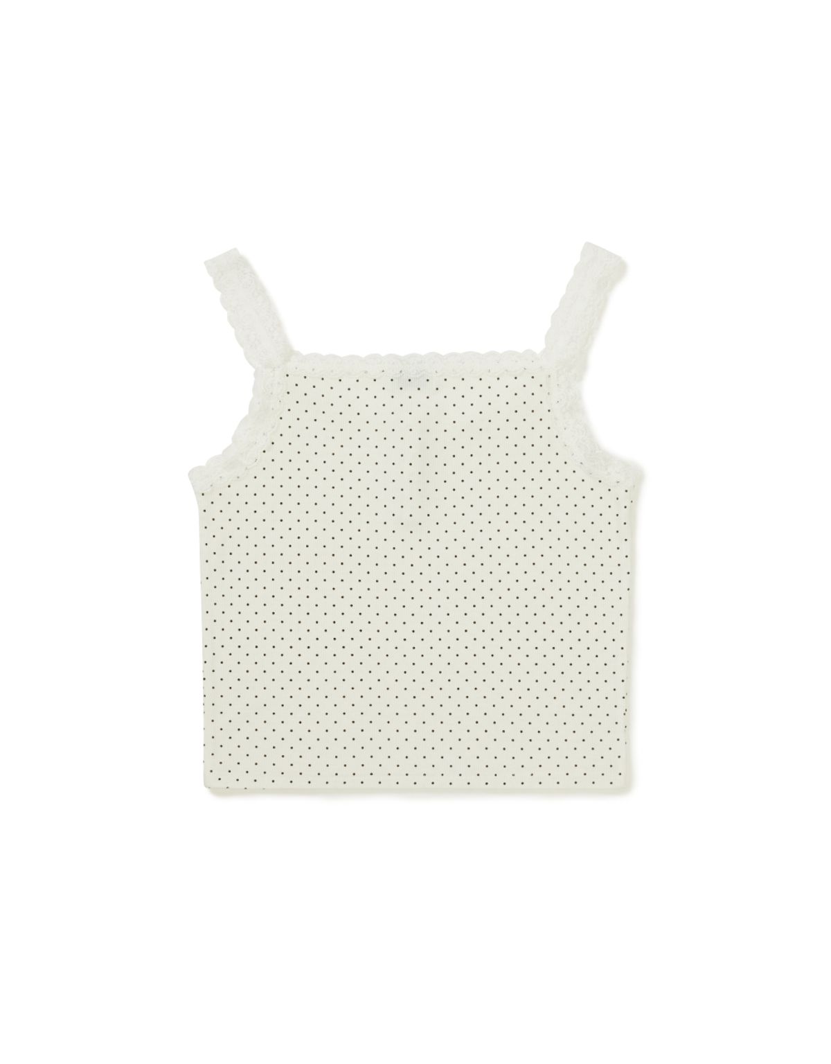 엠엠엘지(MMLG) MILK DOT LACE SLEEVELESS (WHITE)