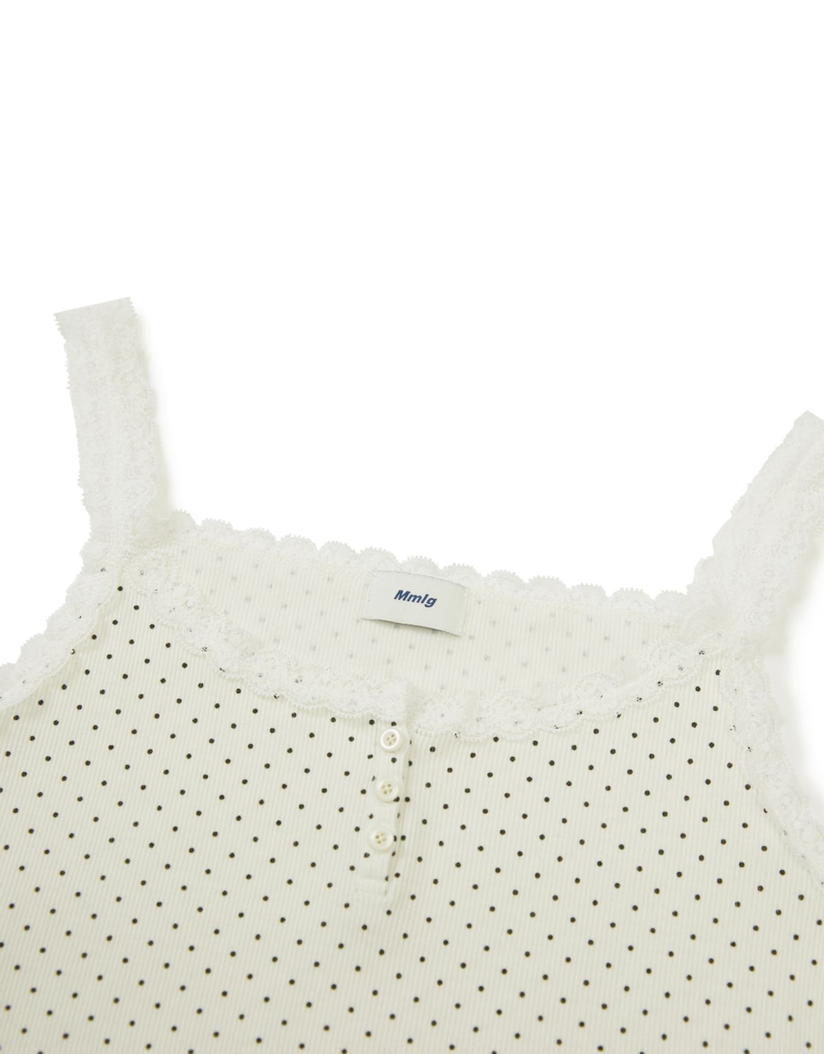 엠엠엘지(MMLG) MILK DOT LACE SLEEVELESS (WHITE)