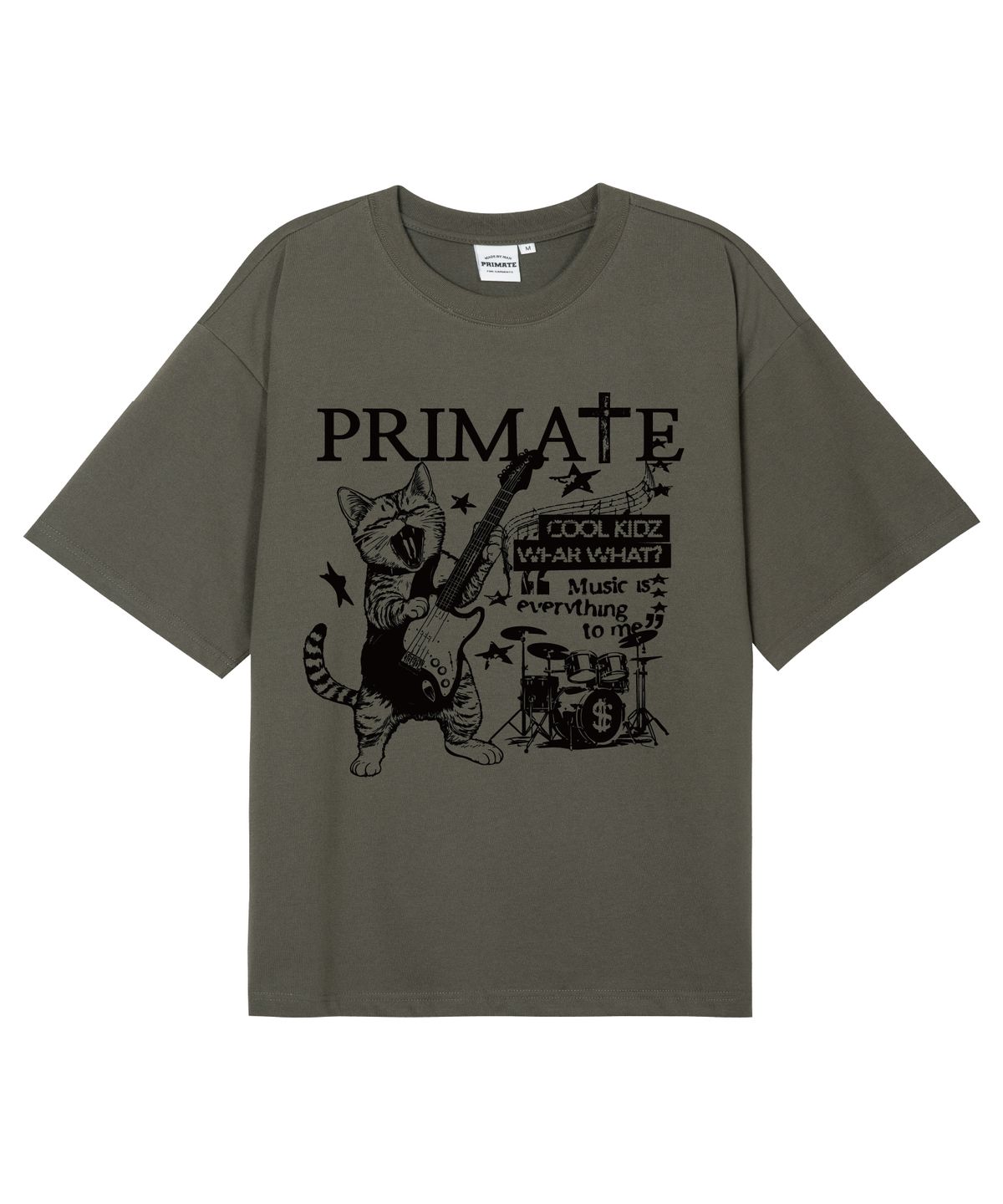 프라임에이트(PRIMATE) ROCK&ROLL 오버핏 반팔티셔츠  7COLORS