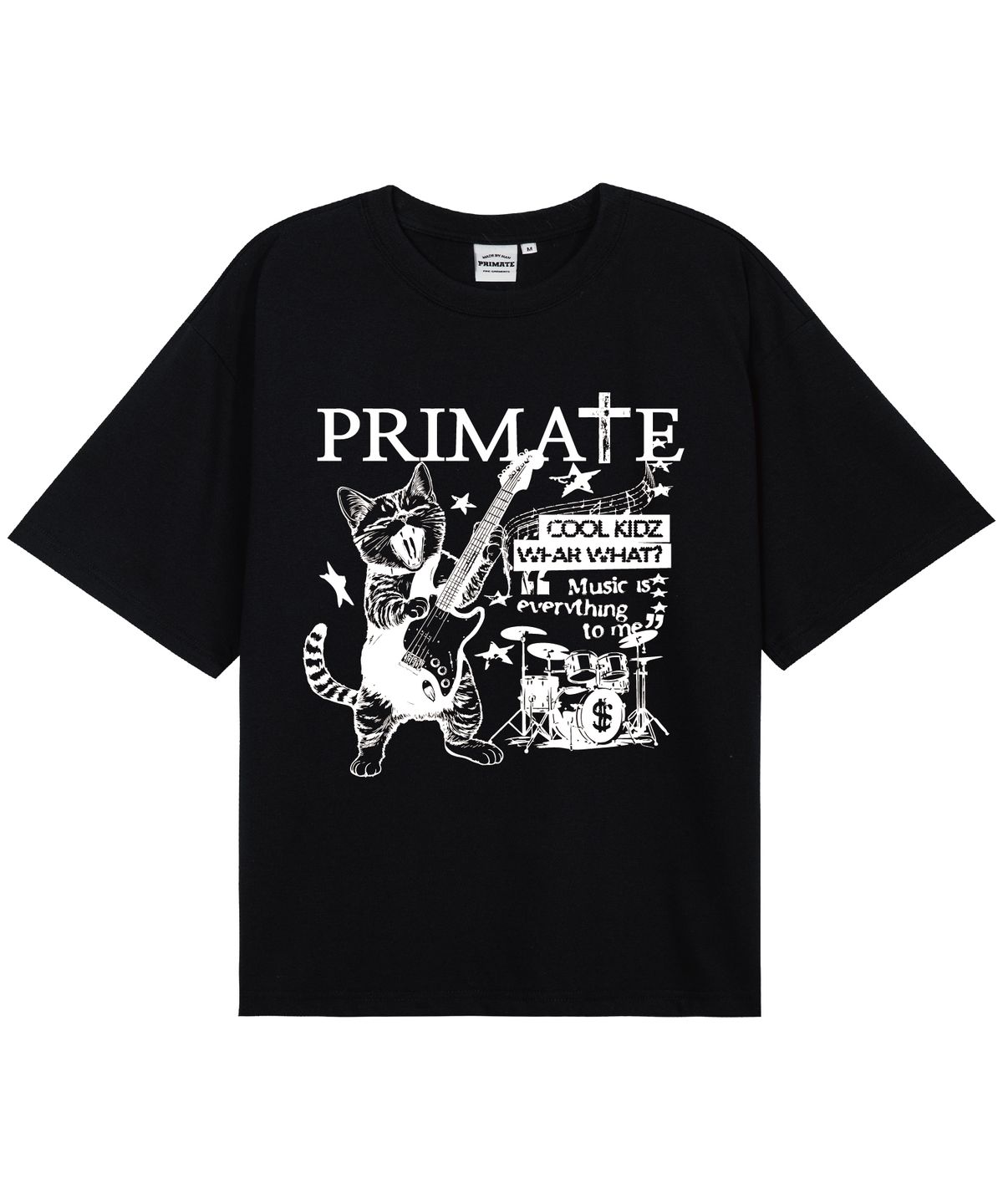 프라임에이트(PRIMATE) ROCK&ROLL 오버핏 반팔티셔츠  7COLORS