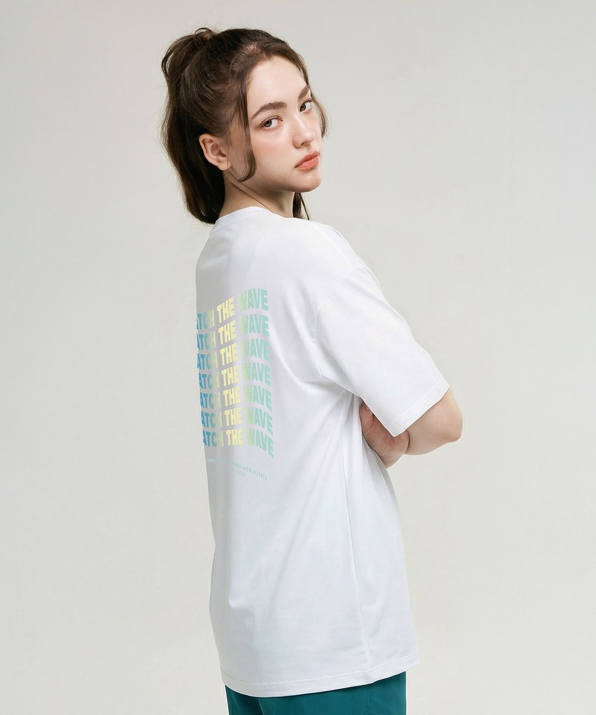 레이지비(LAZYBEE) [2PACK] 아이스터치 오버핏 숏 슬리브 W (2컬러)