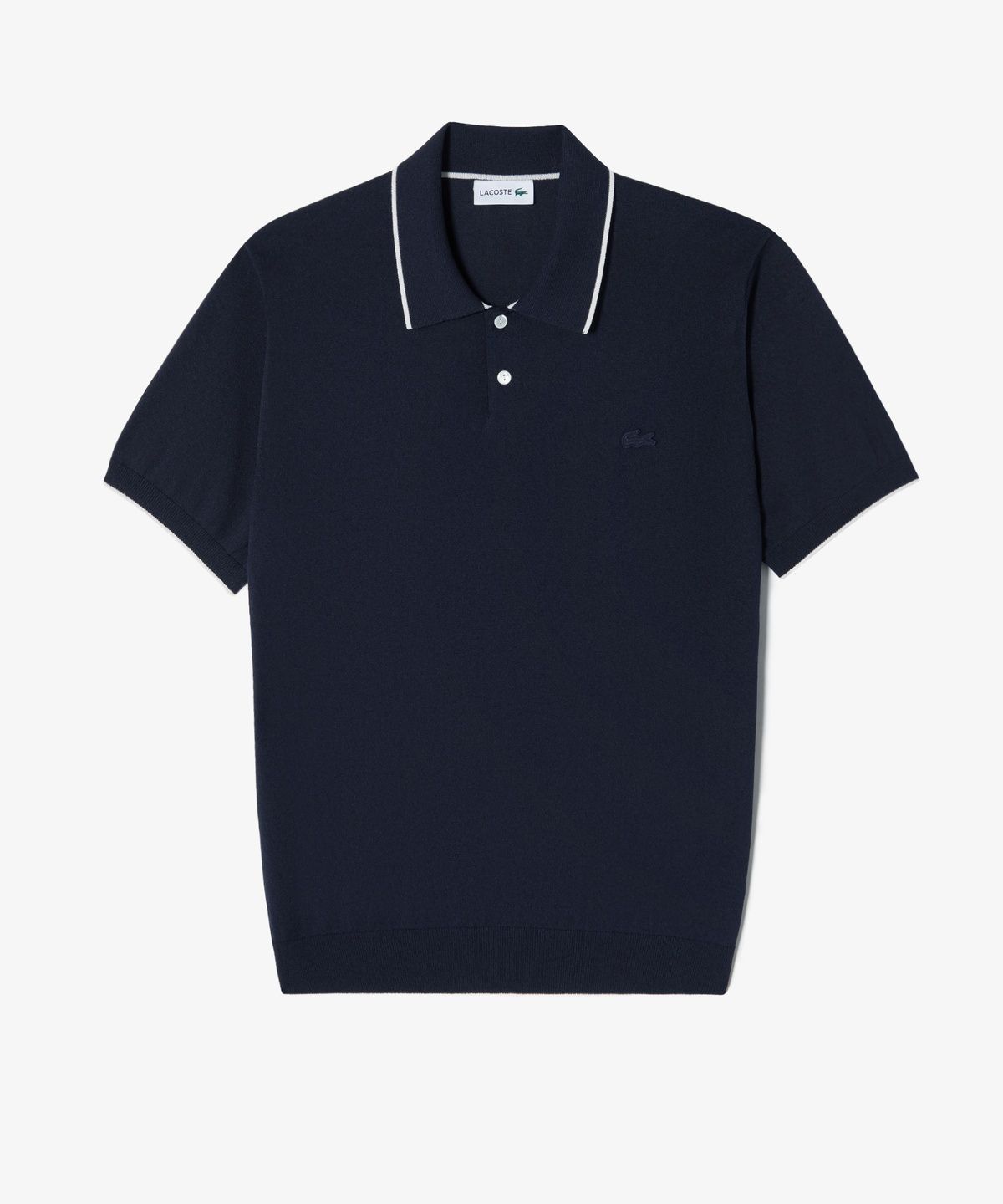 라코스테(LACOSTE) 남성 팁핑 페이퍼 반팔 스웨터 폴로 셔츠 PH744E-56G 166