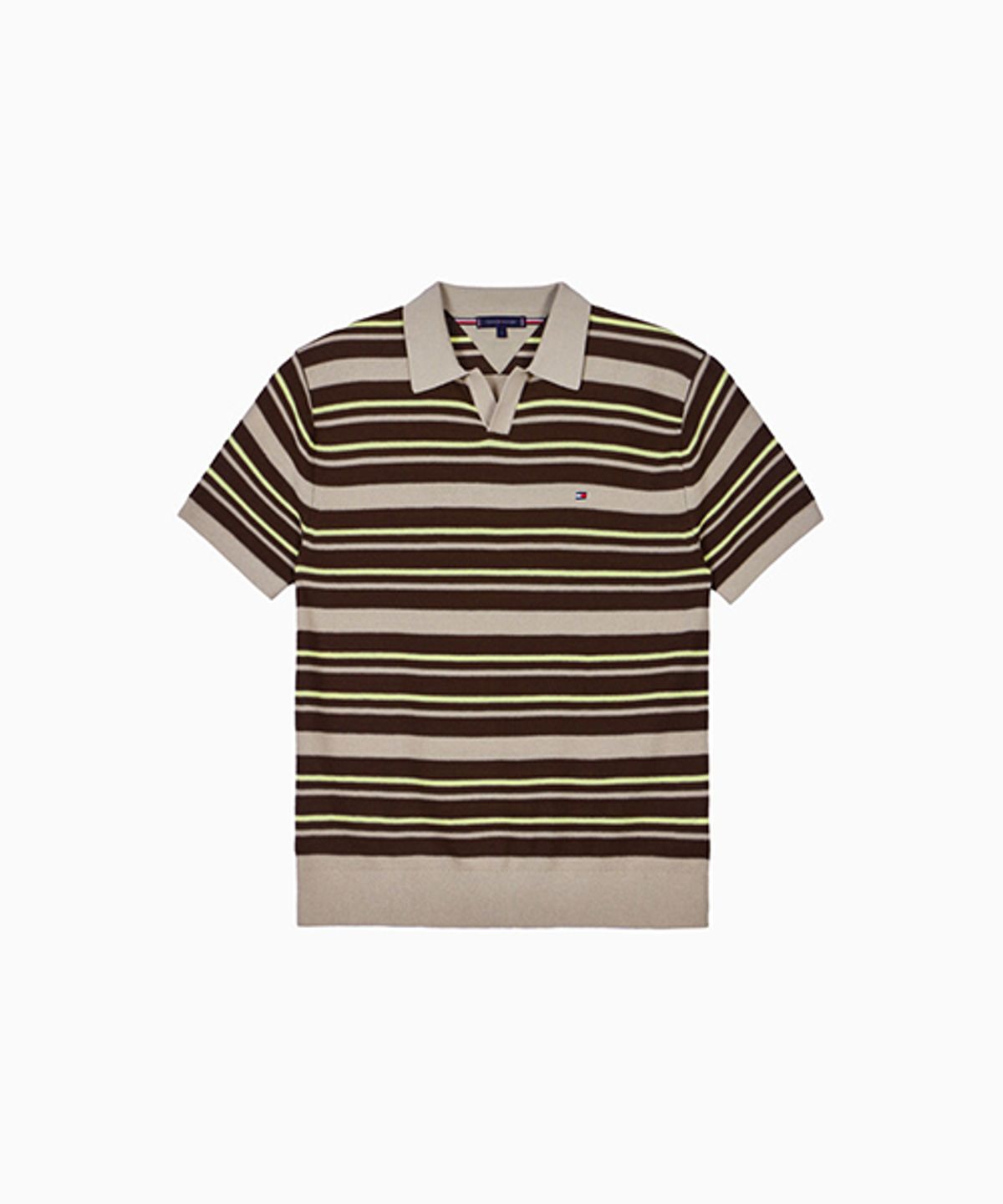 타미힐피거(TOMMY HILFIGER) 페이퍼 터치 스트라이프 폴로 셔츠