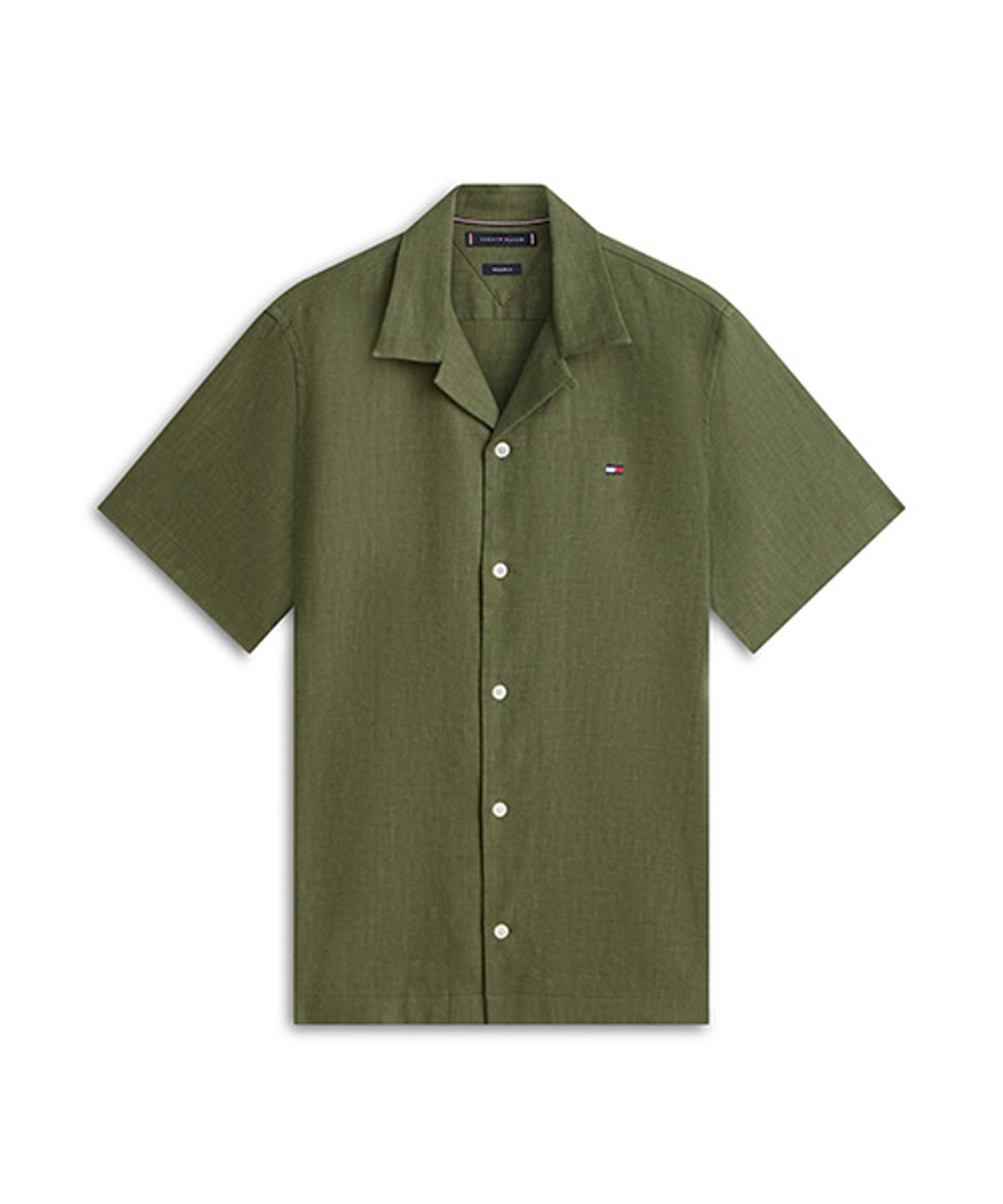타미힐피거(TOMMY HILFIGER) [Regula fit] 소로나 린넨 캠프 칼라 셔츠