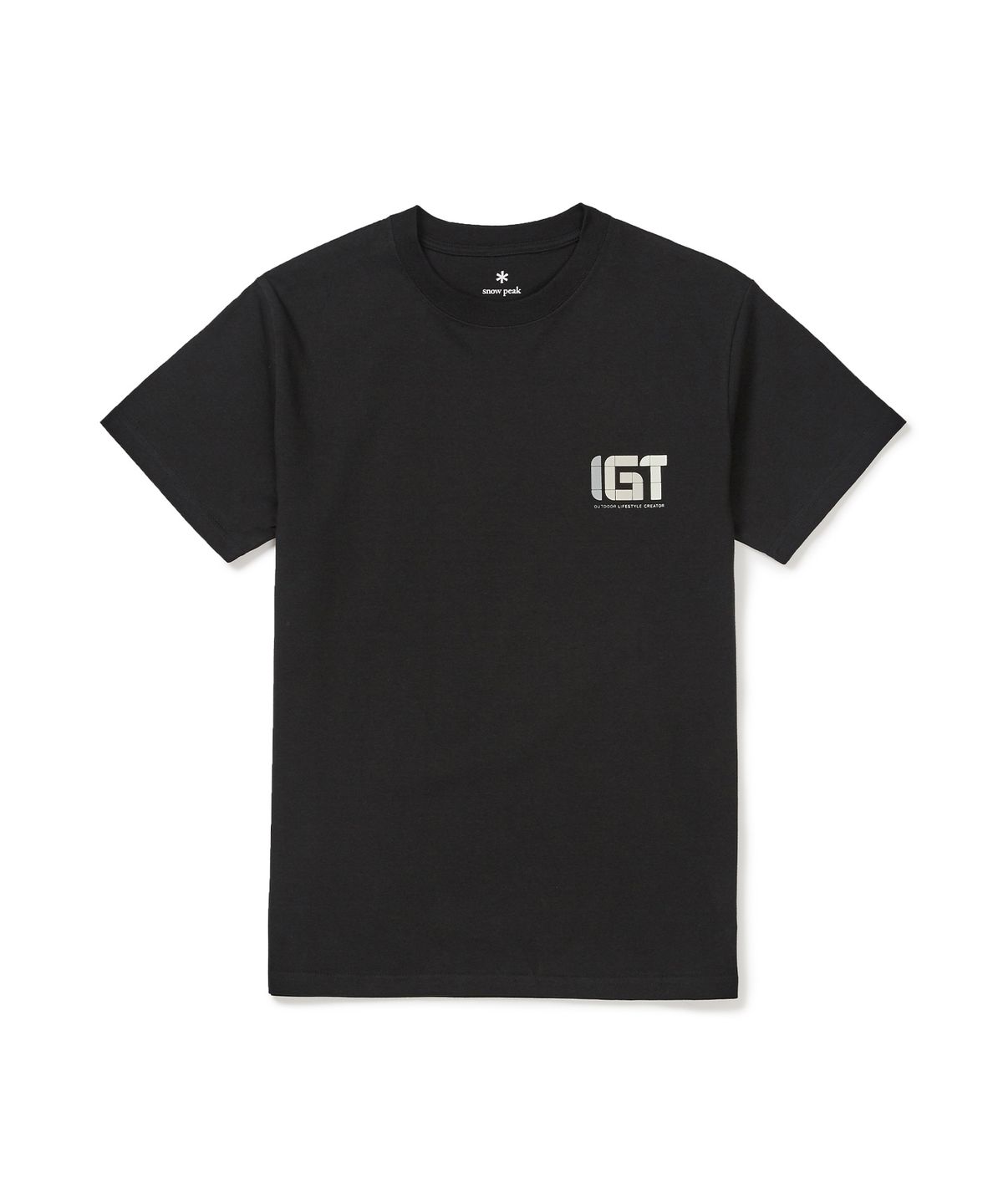 스노우피크 어패럴(SNOWPEAK APPAREL) IGT 로고 반팔 티셔츠 (S24FMBTS40) Black