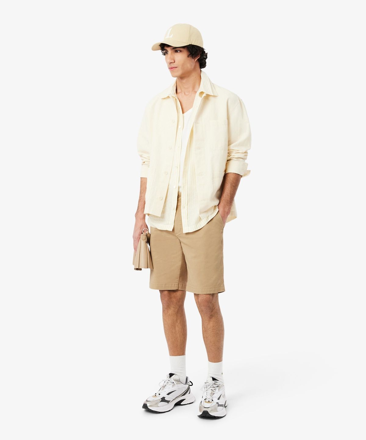라코스테(LACOSTE) 남성 트윌 버뮤다 치노 FH2340-56G 02S